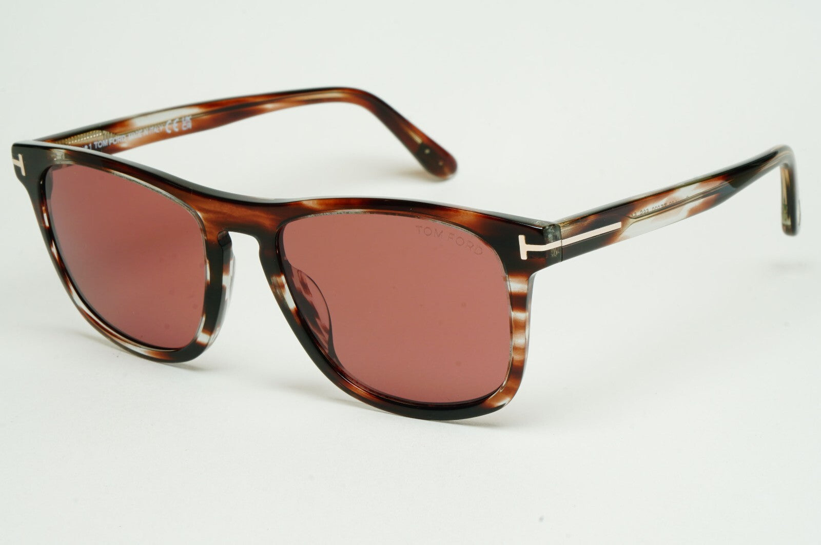 Tom Ford Sunglasses Gerard-02 Square Brown Tortoise Pink Bordo FT0930 TF 930 56S