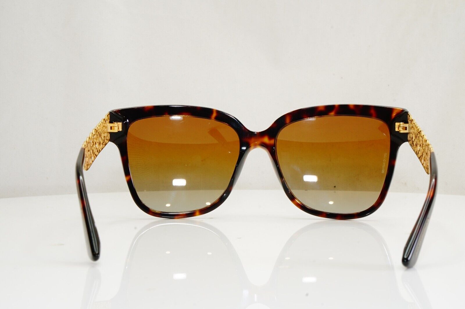 Dolce & Gabbana Sunglasses Polarized Ornate Gold Flowers DG 4212 502/T5 28201