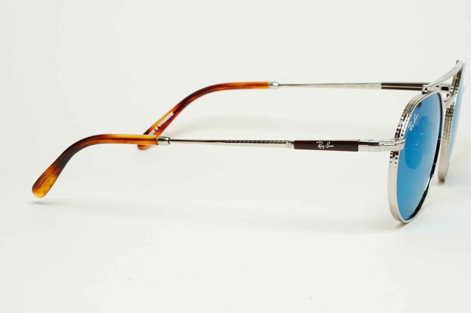 Ray-Ban Sunglasses Jack II Titanium Mirror Blue Silver Grey RB 8265 3139/O4 51mm