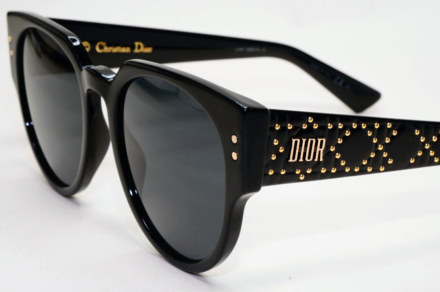 Dior Sunglasses 2019 Black Gold Lady Dior Studs 3 Square 807IR 311024