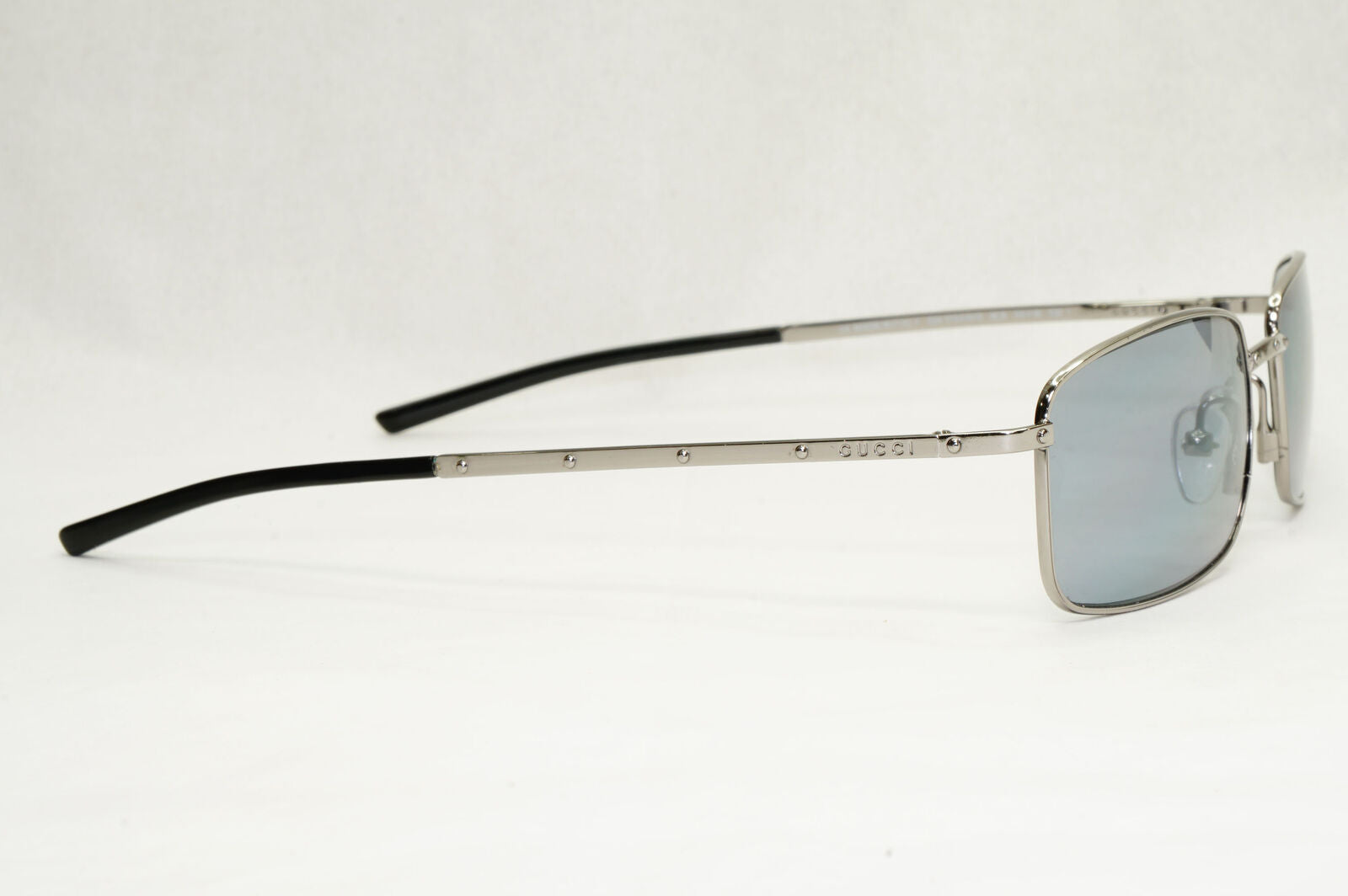 Gucci Sunglasses 2001 Vintage Square Silver Grey Retro GG 1753/N/S 6LB 200124
