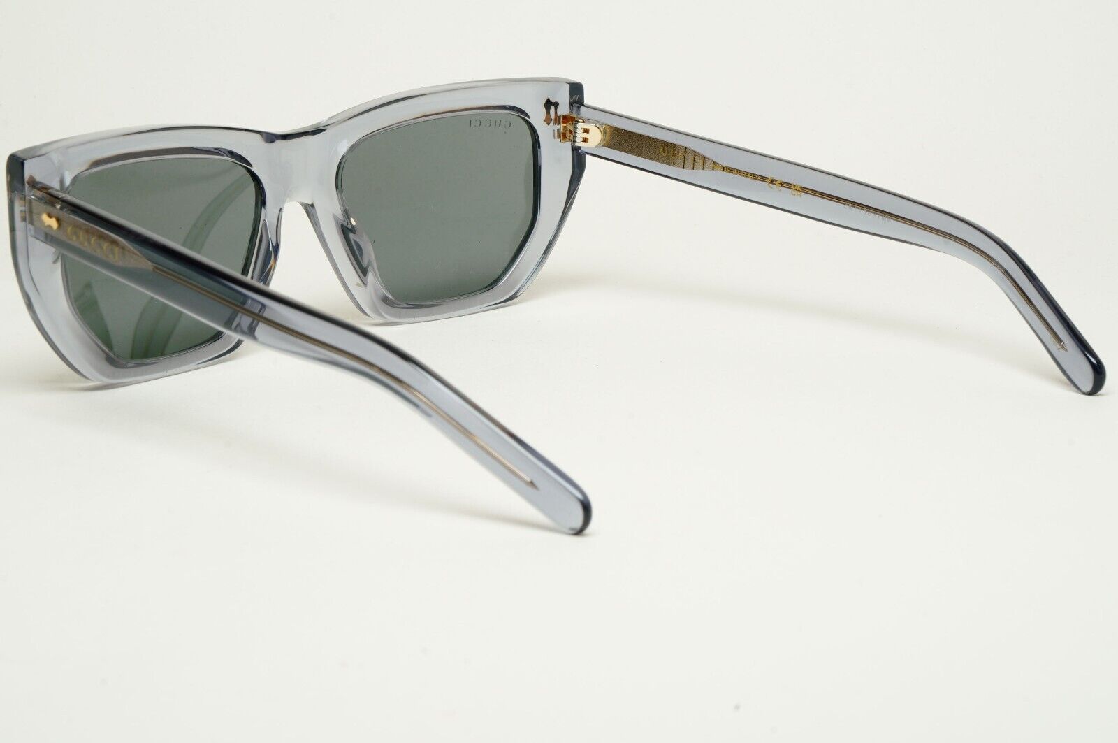 Gucci Sunglasses 2024 Grey Transparent Crystal Square GG1520S 004 53mm 180125