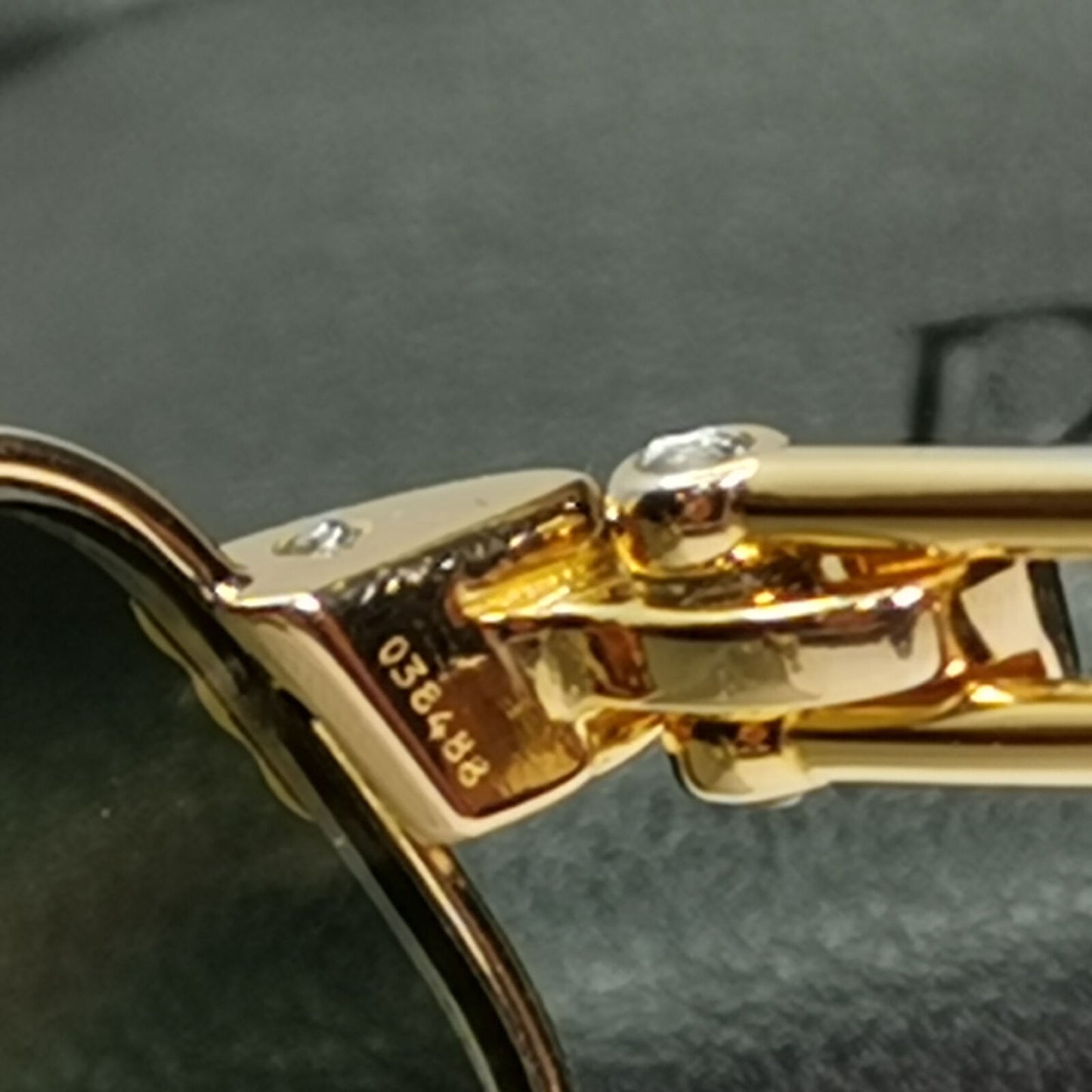Fred 1990s Cable Twist Gold Sunglasses Vintage Alize France 57-16 Unisex 310323