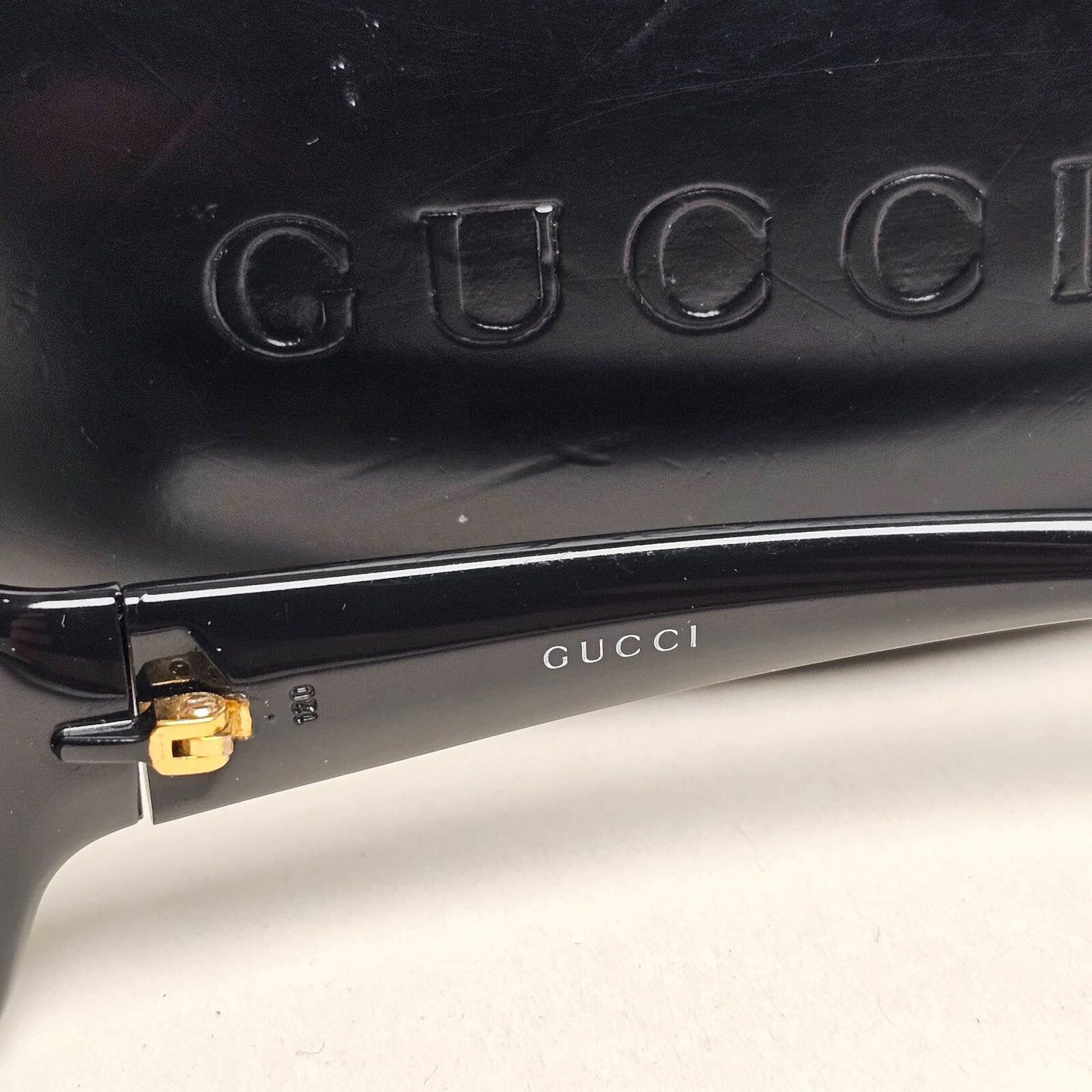 Gucci Sunglasses 1999 Vintage Rectangle Brown Honey Green GG 2515/S 9D1 100325