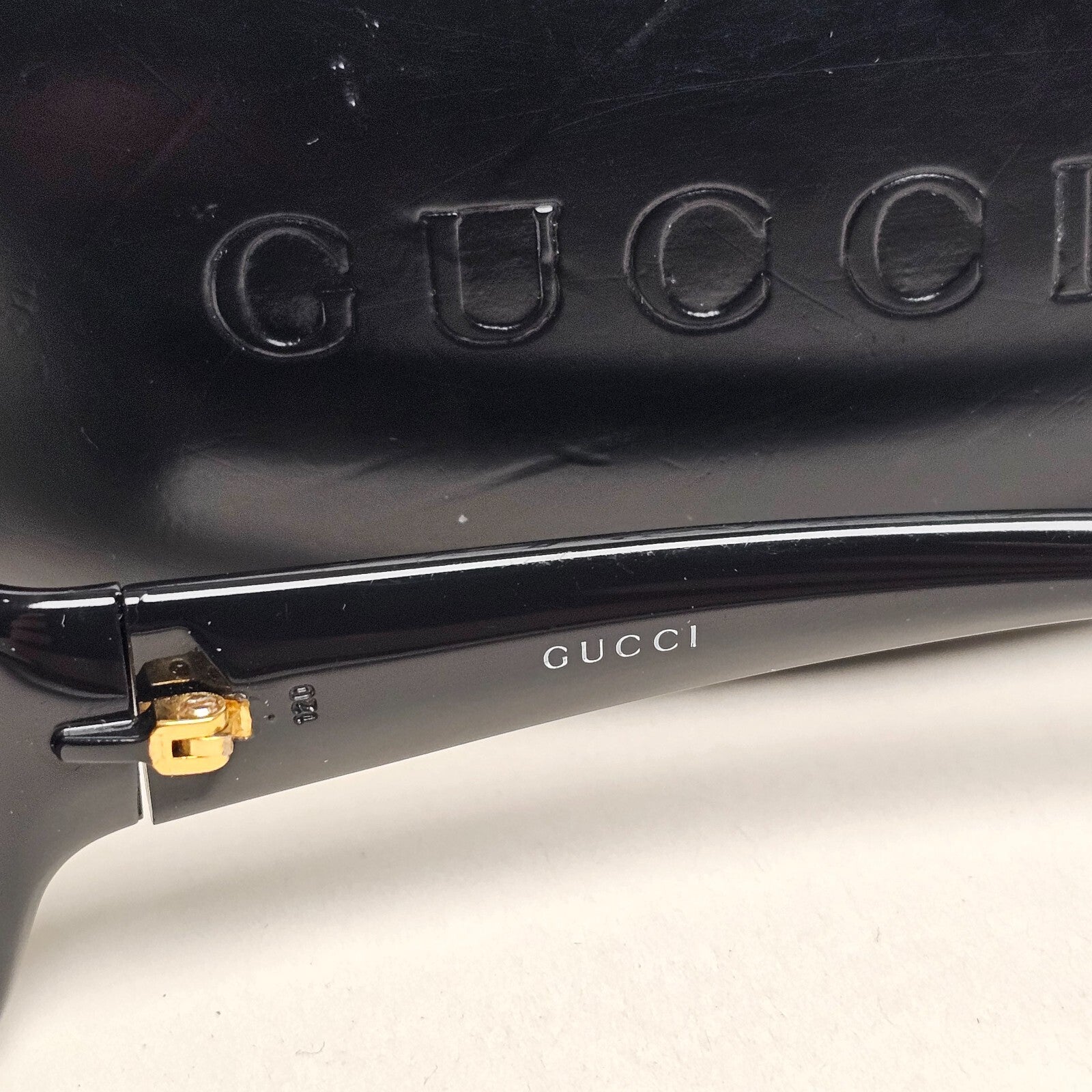 Gucci Sunglasses 1999 Vintage Rectangle Brown Honey Green GG 2515/S 9D1 100325