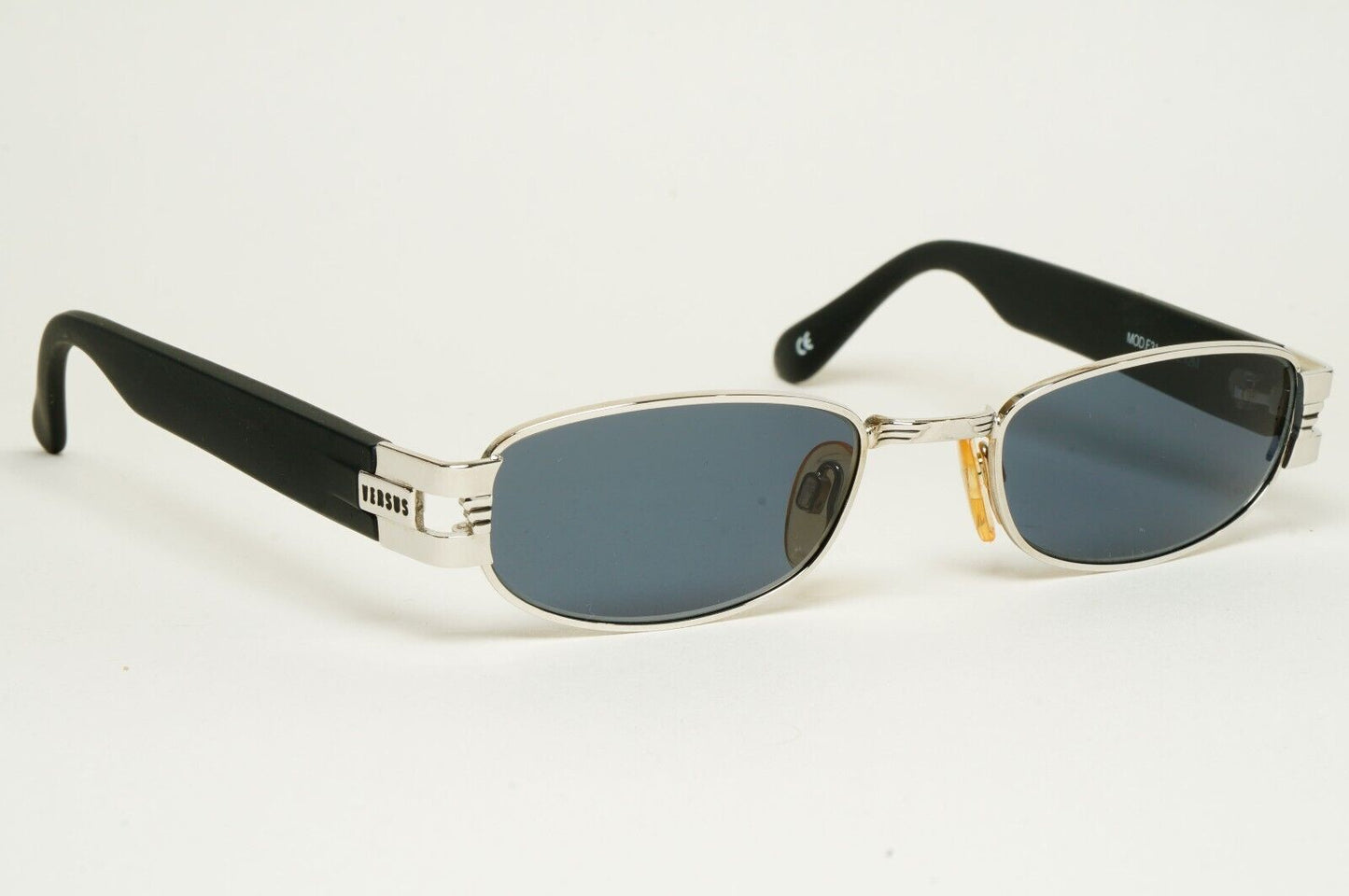 Versus Sunglasses 1996 by Gianni Versace Vintage Silver Black MOD F31 COL 12M
