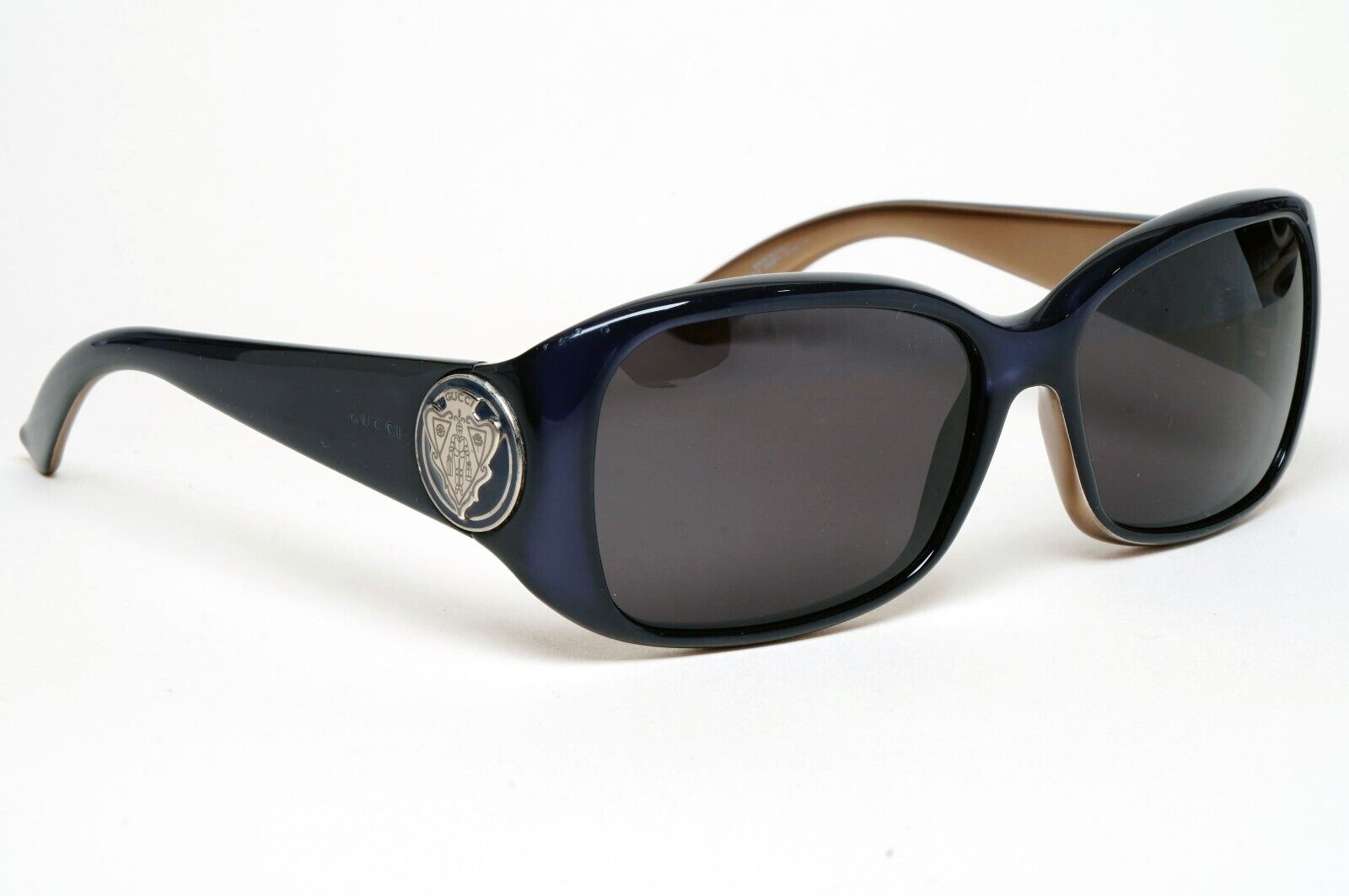 Gucci Sunglasses 2005 Vintage Dark Blue Black Square GG 3026/S OWB7V 56mm 060125