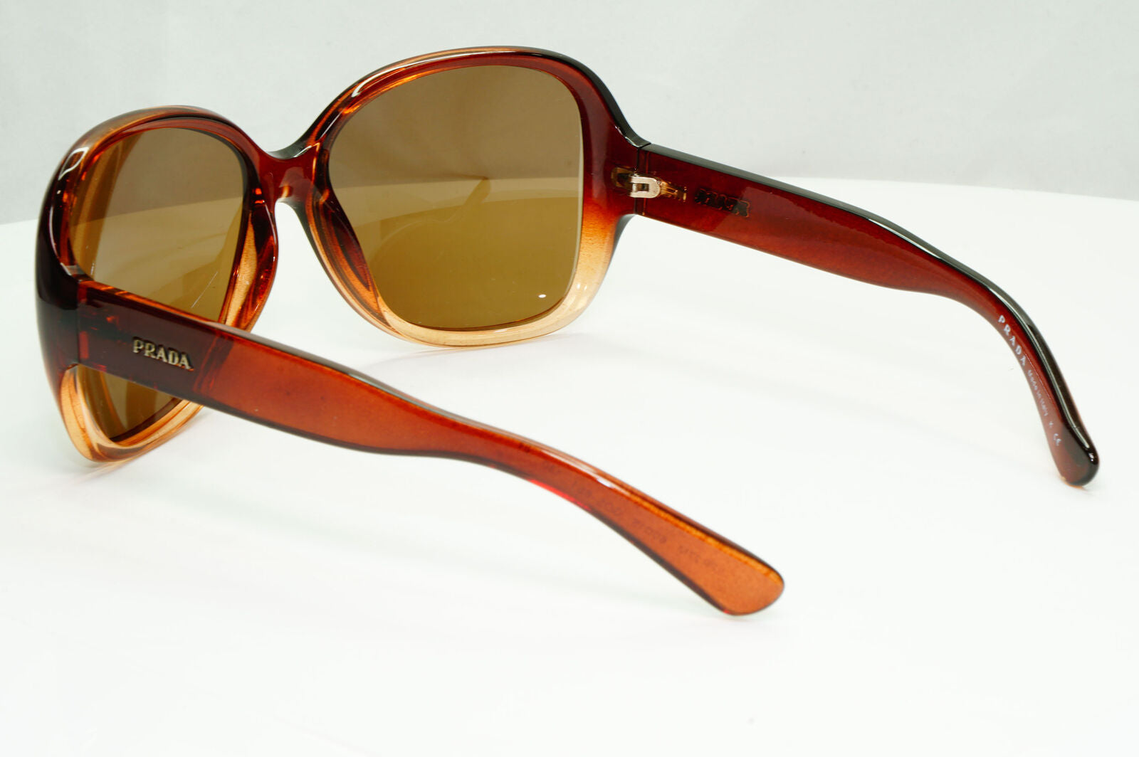 Prada 2012 Brown Sunglasses Square Large Transparent PR27MS SPR 27M GO5-6S1