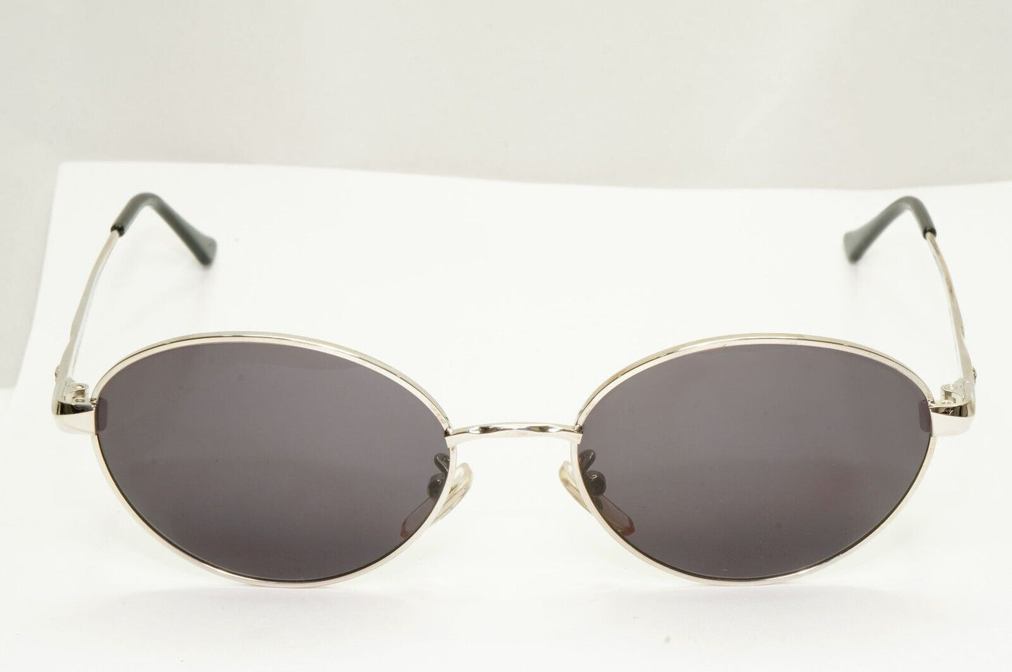 Gianni Versace 1995 Sunglasses Vintage Silver Black Metal Medusa MOD H32 COL 26M