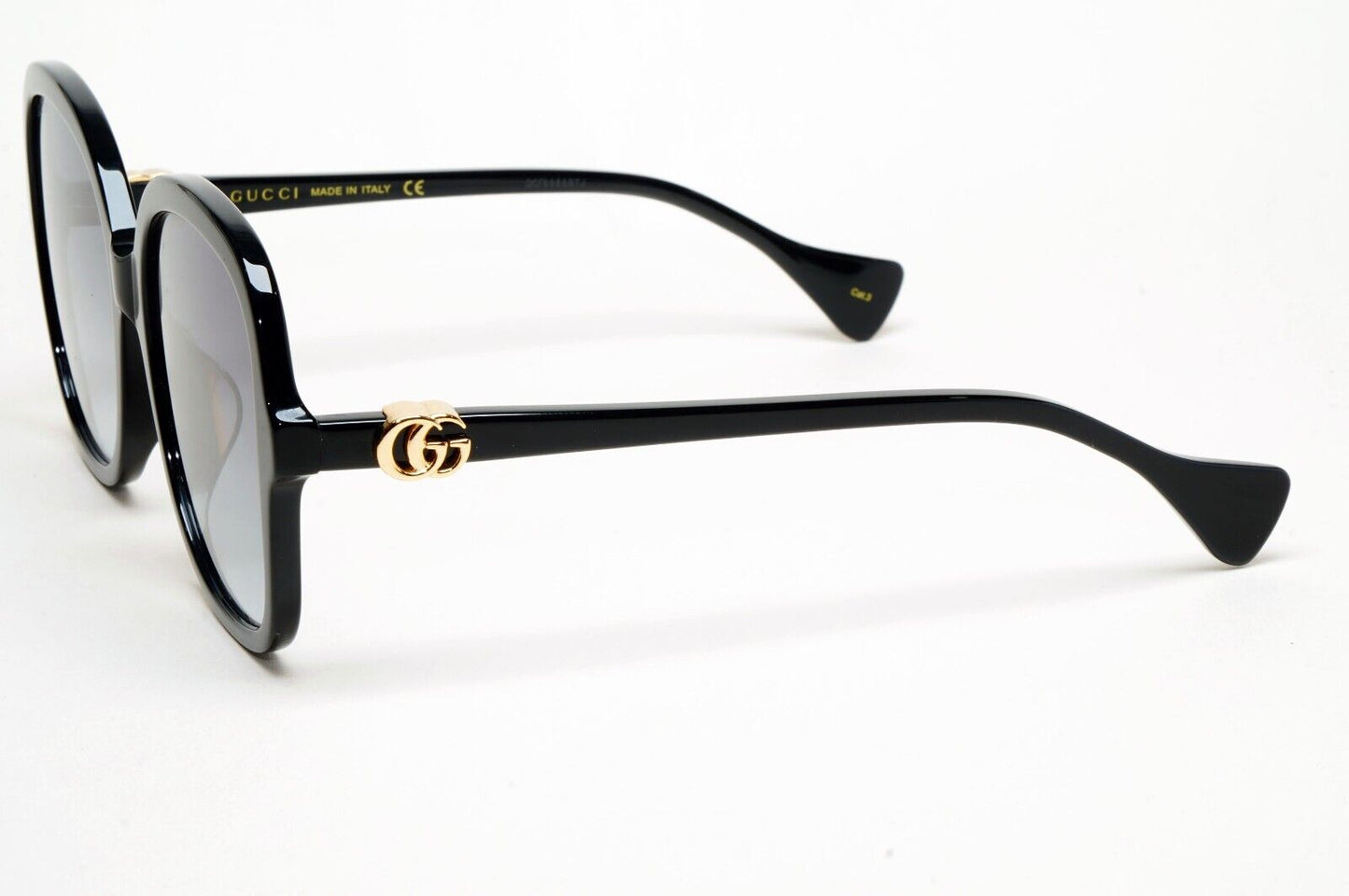 Gucci Sunglasses Oversized Grey Gradient Large Square Gold GG1178S 002 56mm