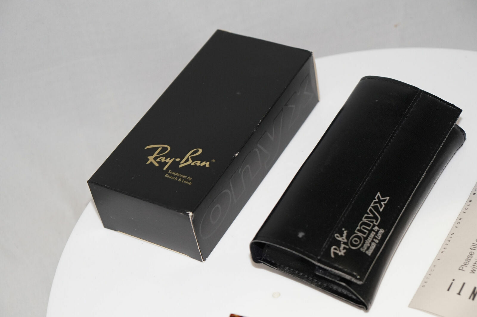 Authentic Bausch & Lomb Ray-Ban Vintage 1983 Onyx Hipster Sunglasses Brown W0804