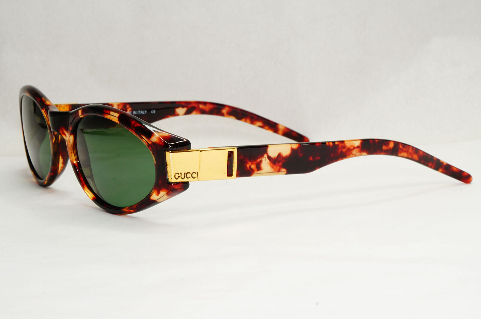Gucci Sunglasses 1998 Vintage Brown Gold Green GG 2411/S PX1 55mm 130224