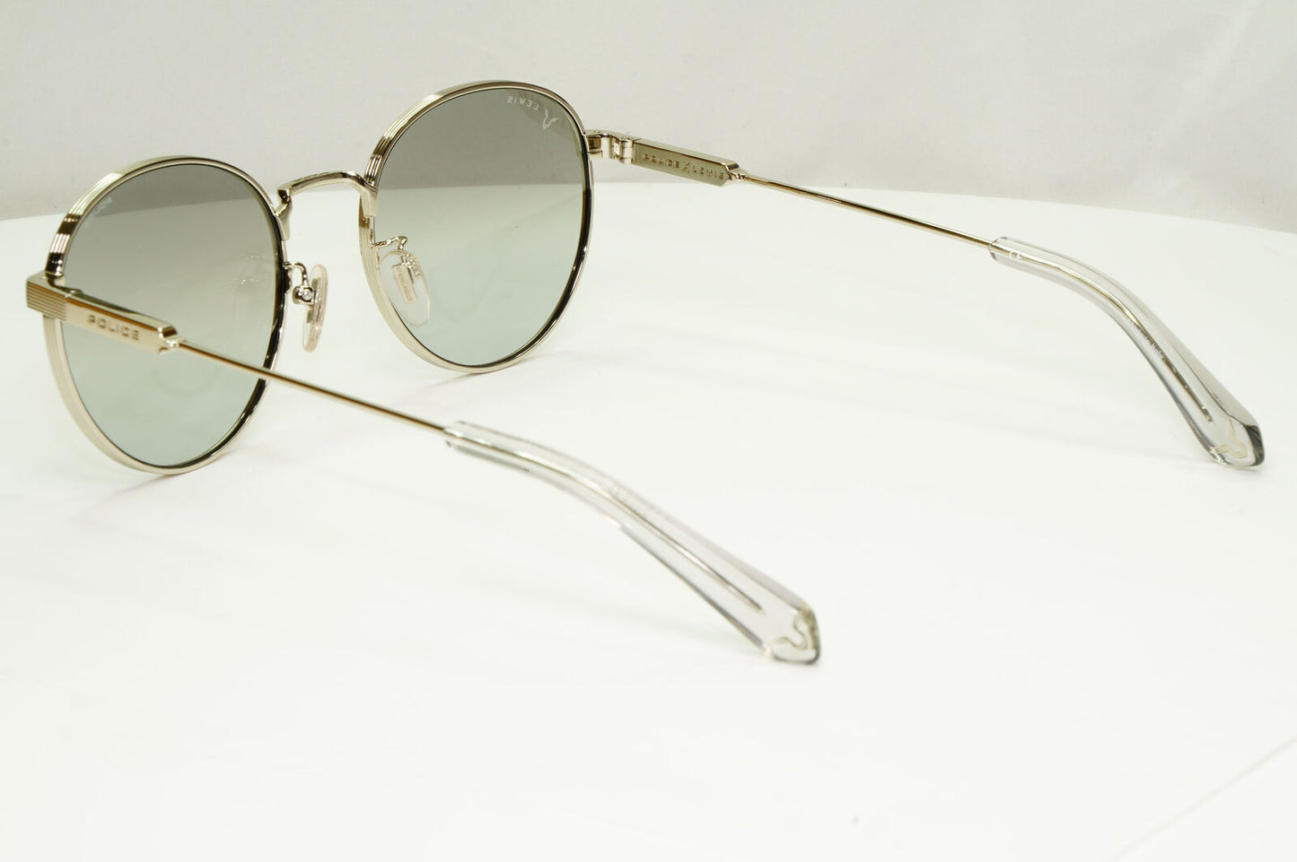 Police Lewis Hamilton F1 Sunglasses Silver Grey Mirror Round SPL A22 COL 579X