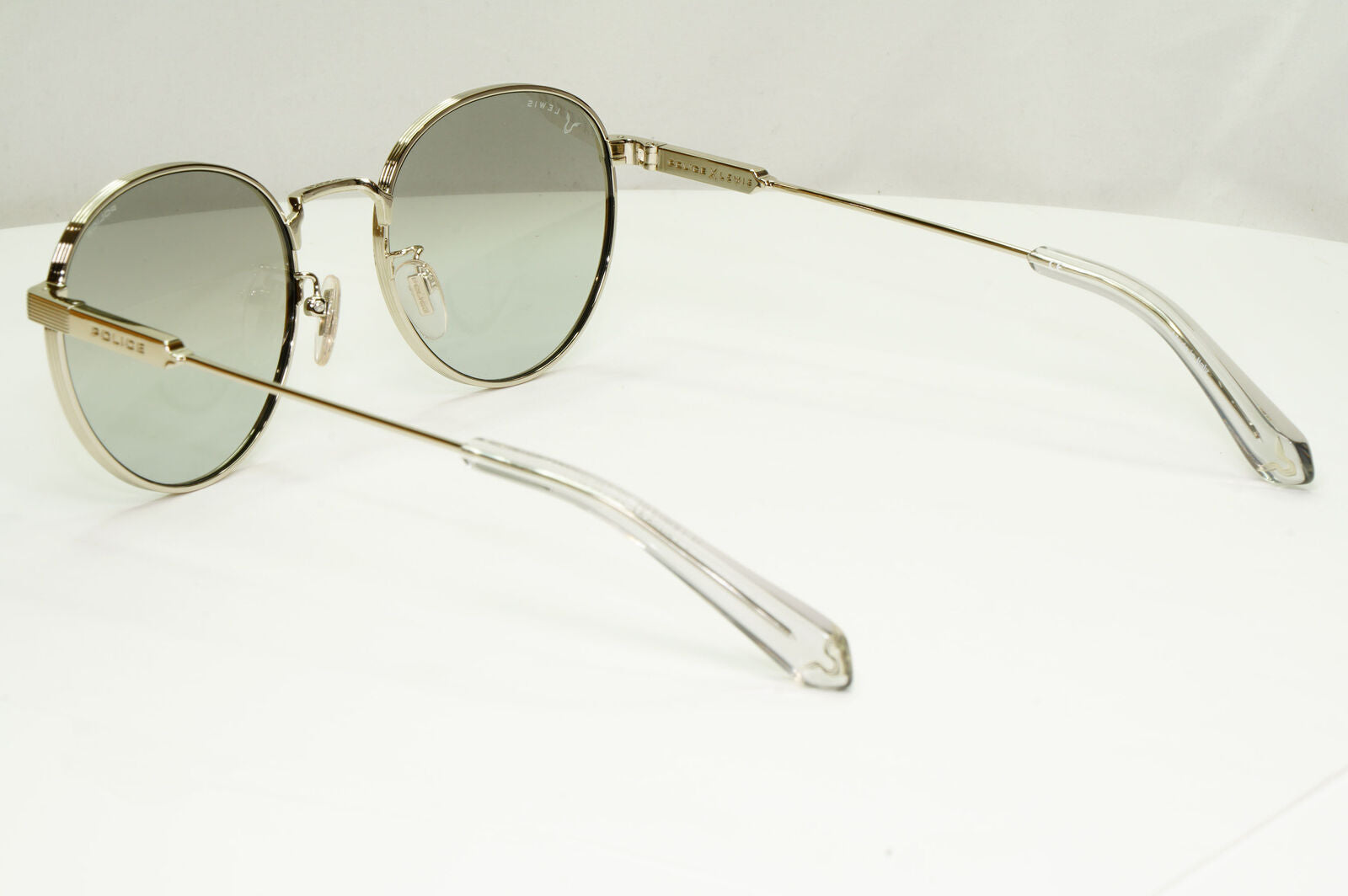 Police Lewis Hamilton F1 Sunglasses Silver Grey Mirror Round SPL A22 COL 579X