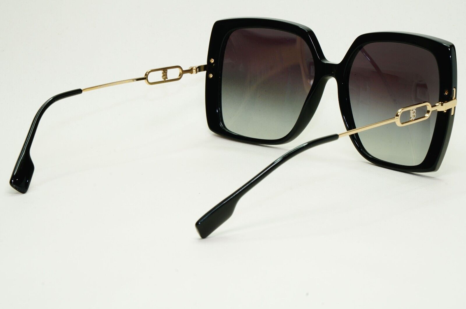 Burberry Sunglasses Luna Black Square Grey Gradient BE 4332 3001/8G 57mm