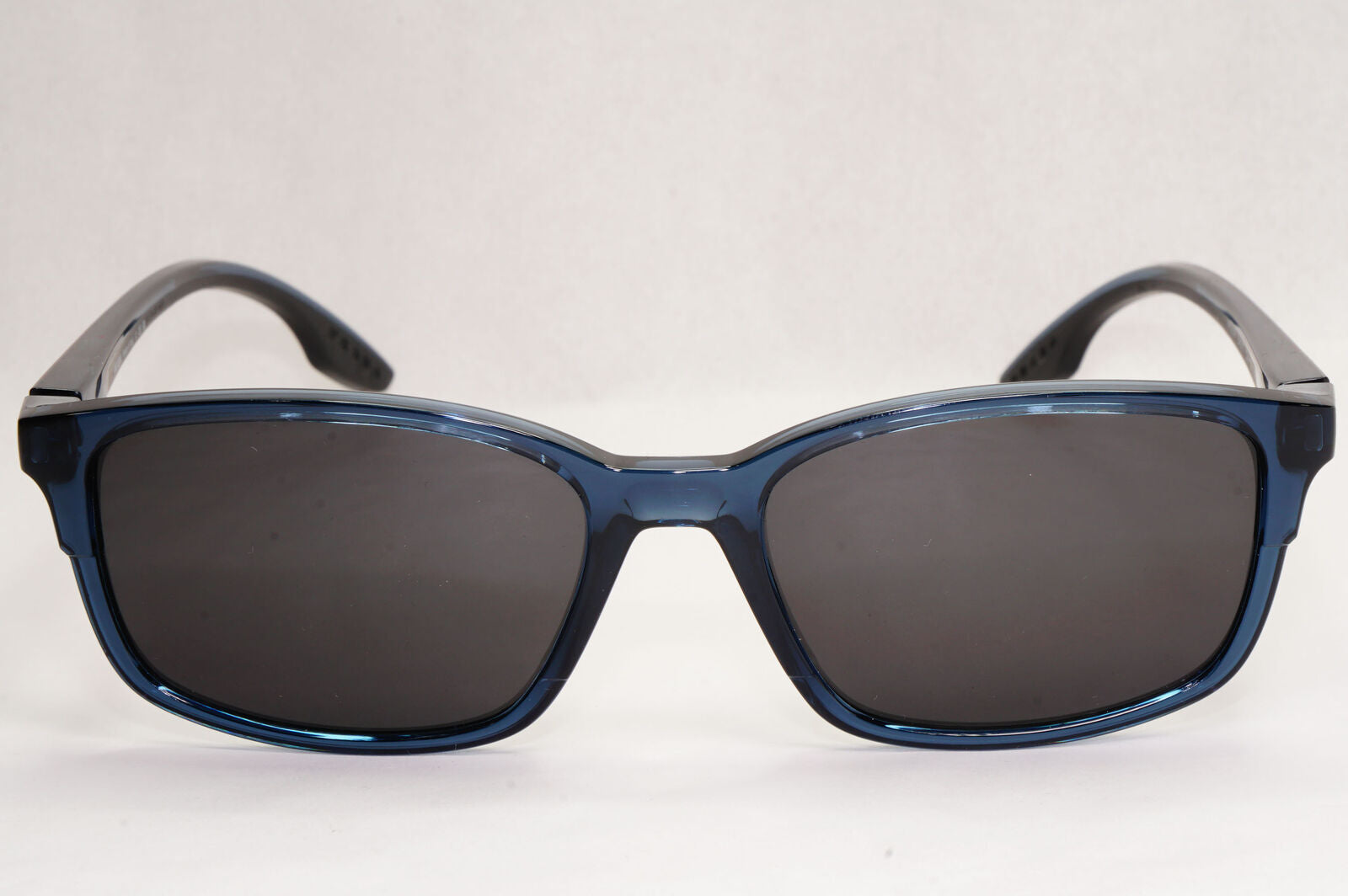 Prada Sunglasses Blue Transparent Black Square PS01PV VPS 01P CZH-1O1 54mm