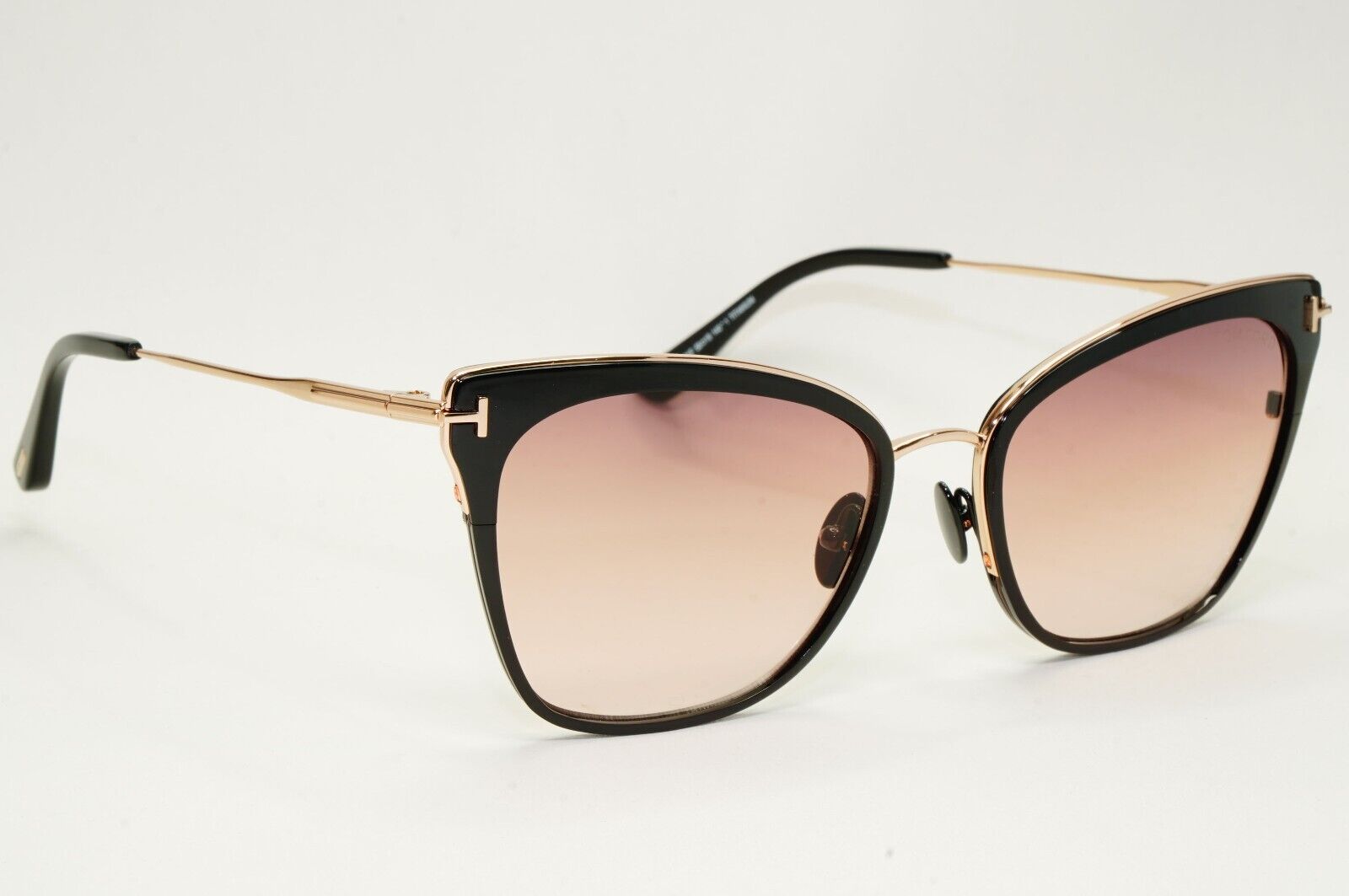 Tom Ford Sunglasses Faryn Titanium Black Gold Brown Gradient FT0843 TF 843 01F