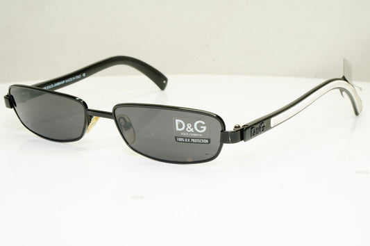 Authentic DOLCE & GABBANA Mens Vintage Sunglasses White D&G 2068 715 30780