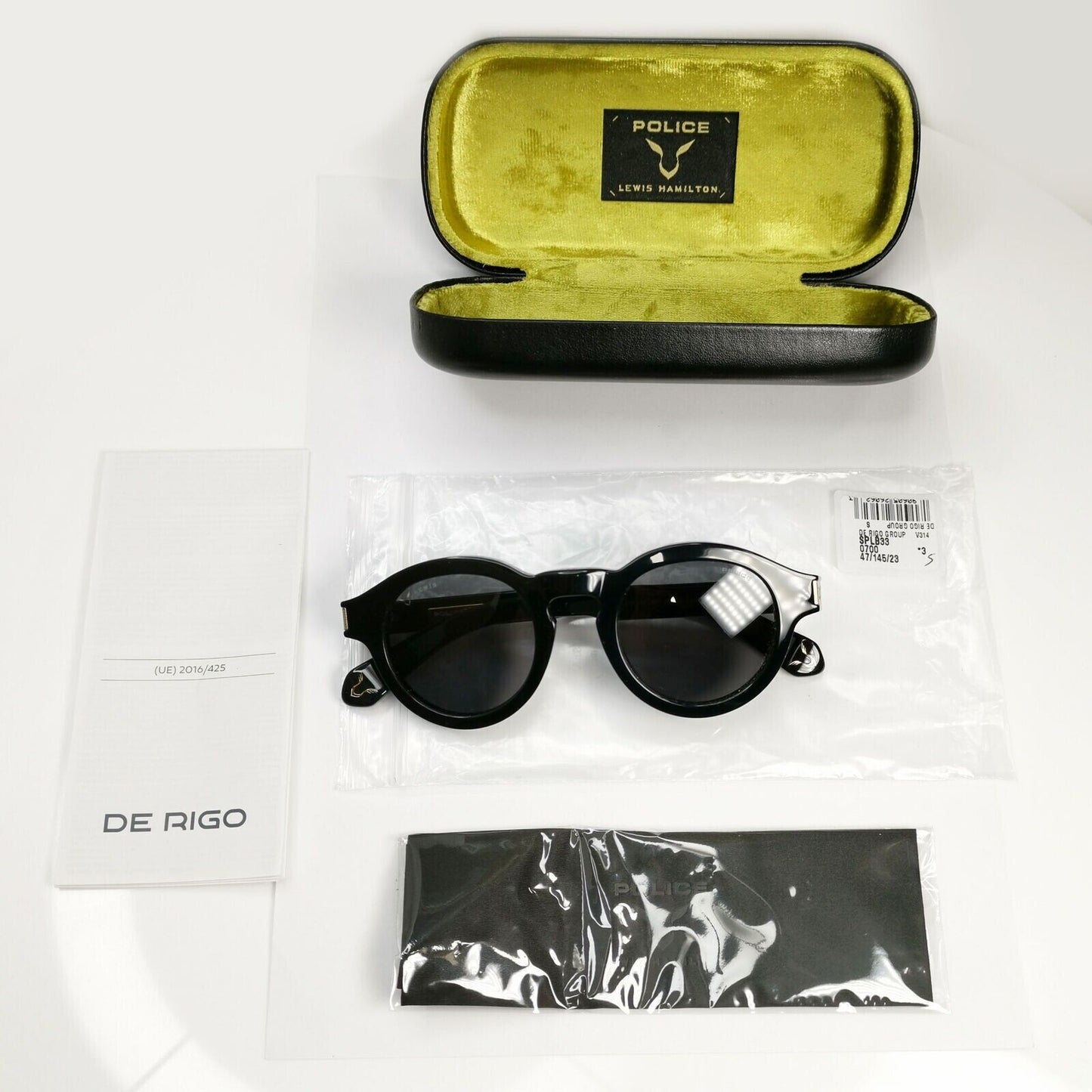 Police x Lewis Hamilton F1 Sunglasses Black Gold SPL B33 0700 LEWIS 17 [a] 38958