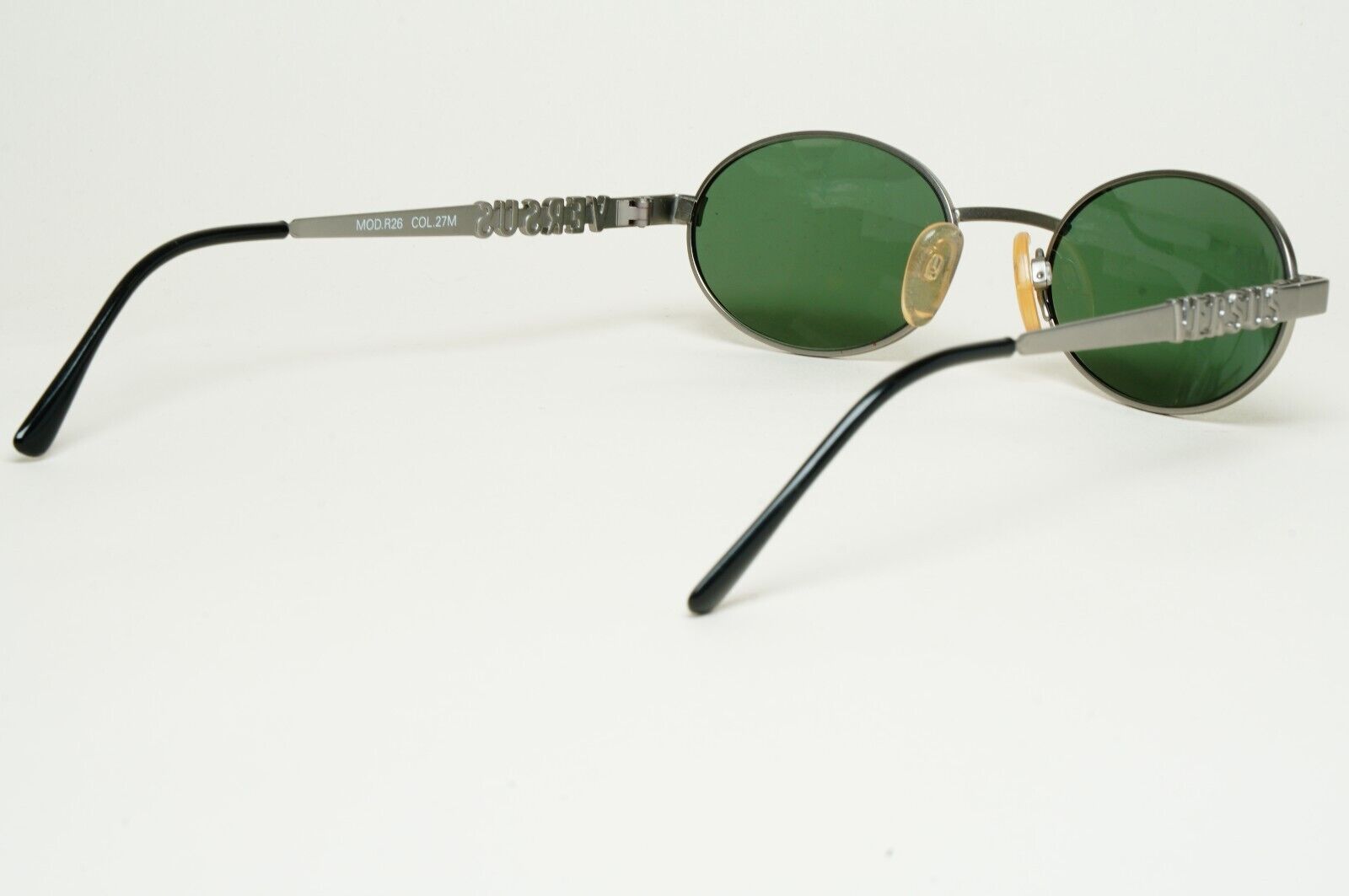 Versus Sunglasses 1996 by Gianni Versace Vintage Gunmetal Green MOD R26 COL 27M