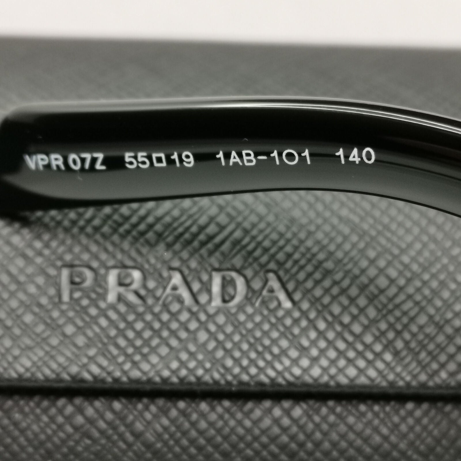 Prada Sunglasses Black Triangle Logo Symbole PR07ZV VPR 07Z 1AB-1O1