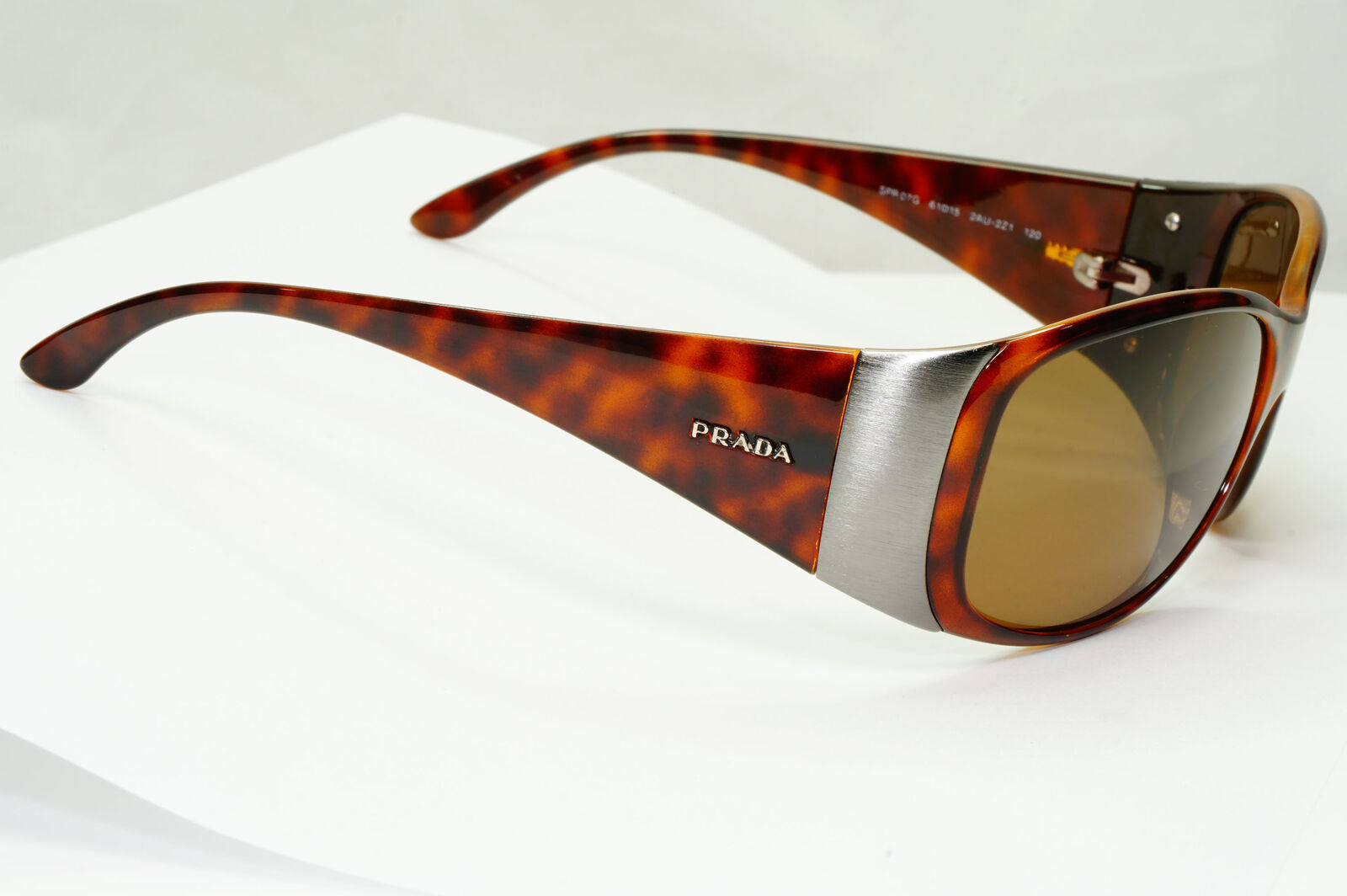 Prada 2005 Sunglasses Vintage Brown Tortoiseshell PR07GS SPR 07G 2AU-2Z1 190123