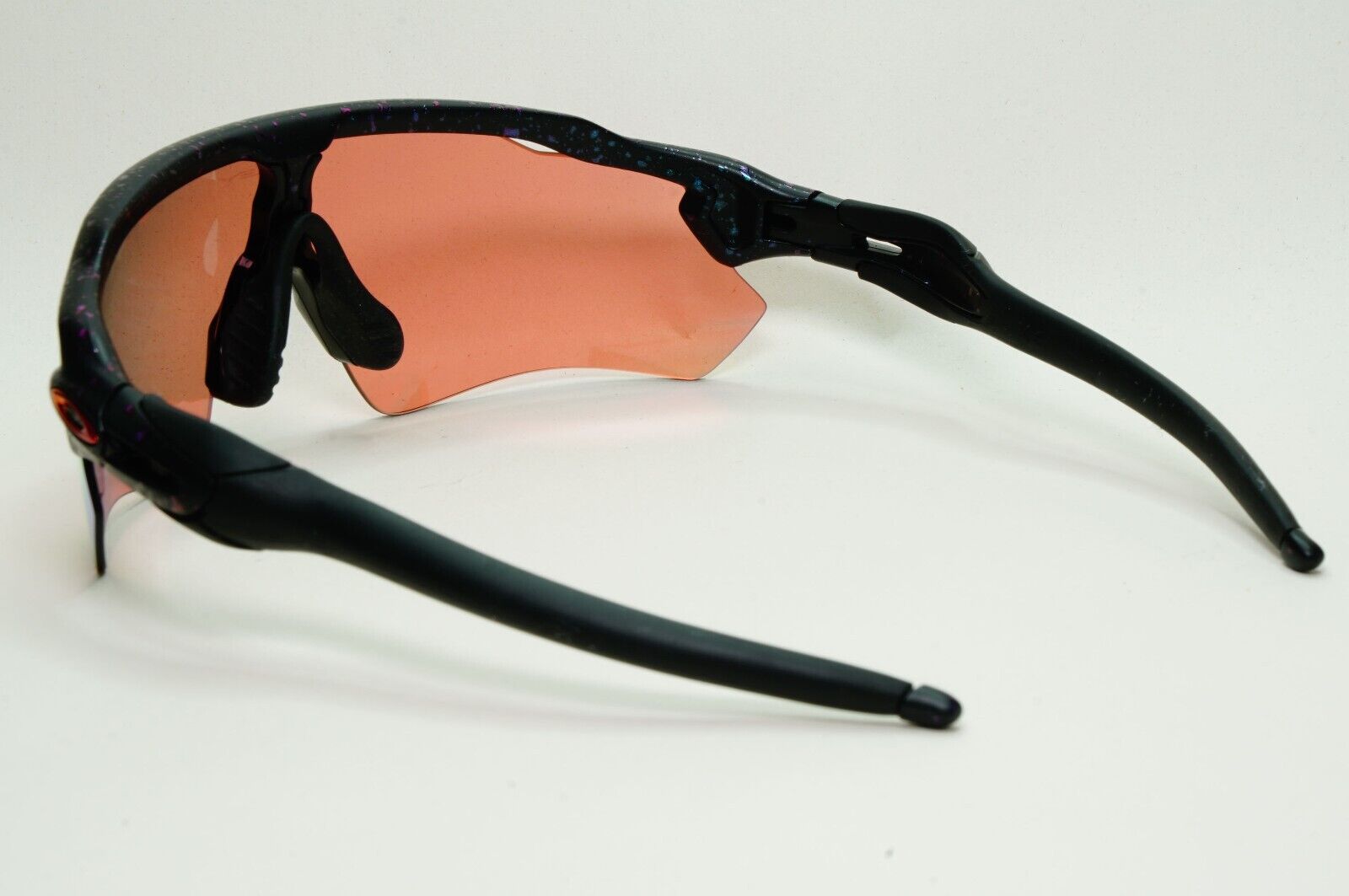 Oakley Sunglasses OO 9208 Radar EV Path Black Orange Colorshift Splatter E4