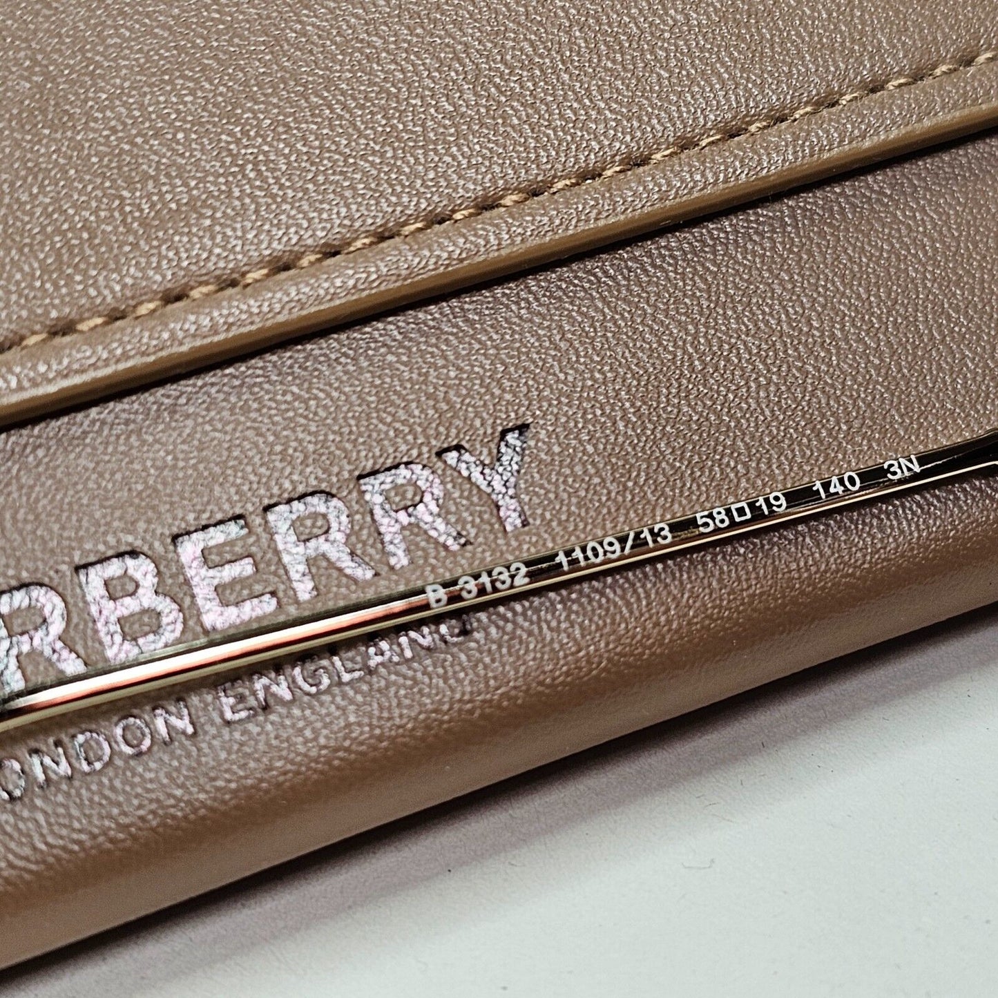 Burberry Sunglasses Round Gold Brown Gradient Metal BE 3132 Pippa 1109/13 58mm
