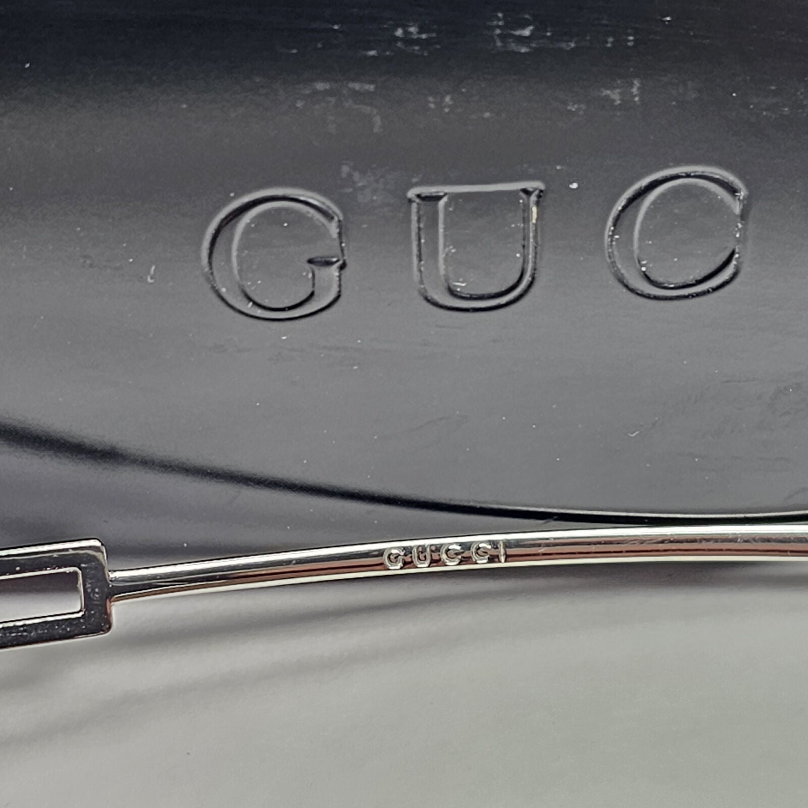 Gucci Sunglasses 1997 Vintage Rimless Silver Brown GG 1784/S 6LB1N 070224