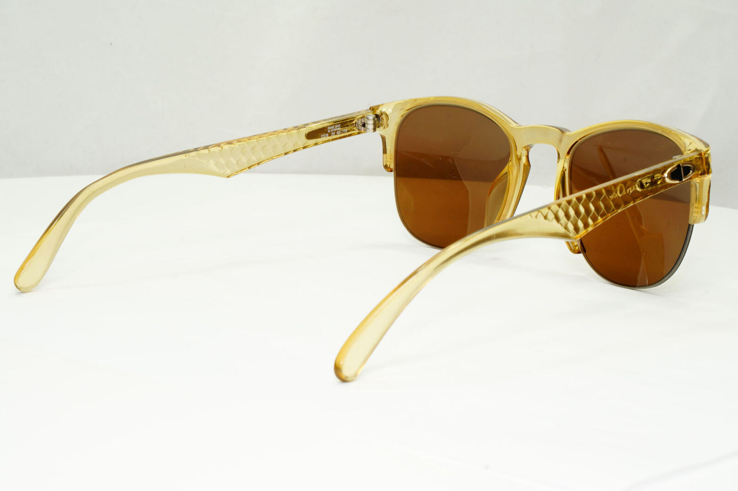 Dior 1990s Vintage Sunglasses Transparent Honey Brown Germany 2376 20 071222
