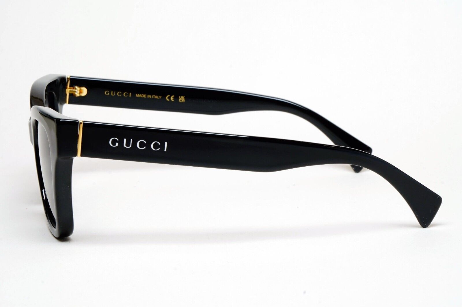 Gucci Sunglasses 2022 Black Glossy Square GG1133S 001 52mm 250125