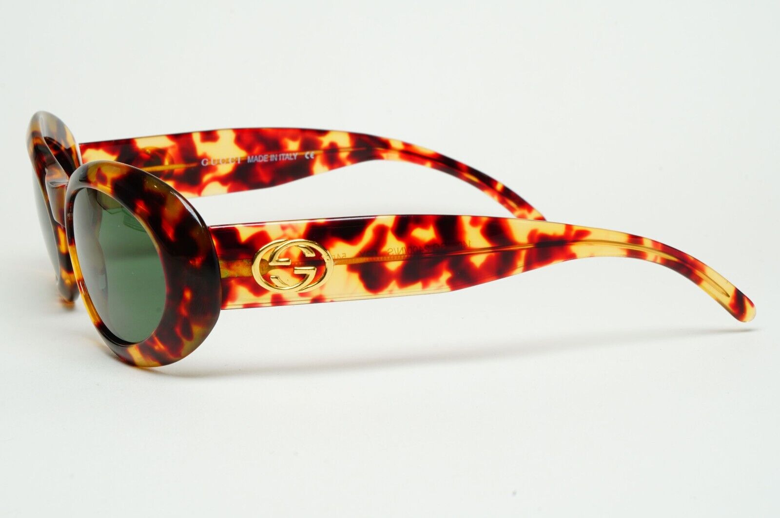 Gucci Sunglasses 1996 Vintage Brown Tortoise Oval GG 2400/N/S 54mm 02Y 280125