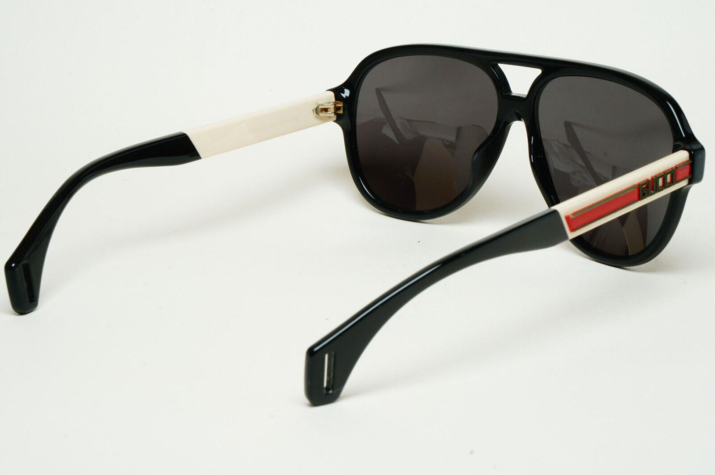 Gucci Sunglasses 2019 Black Pilot Red Green Letters GG0463S 002 58mm 280125
