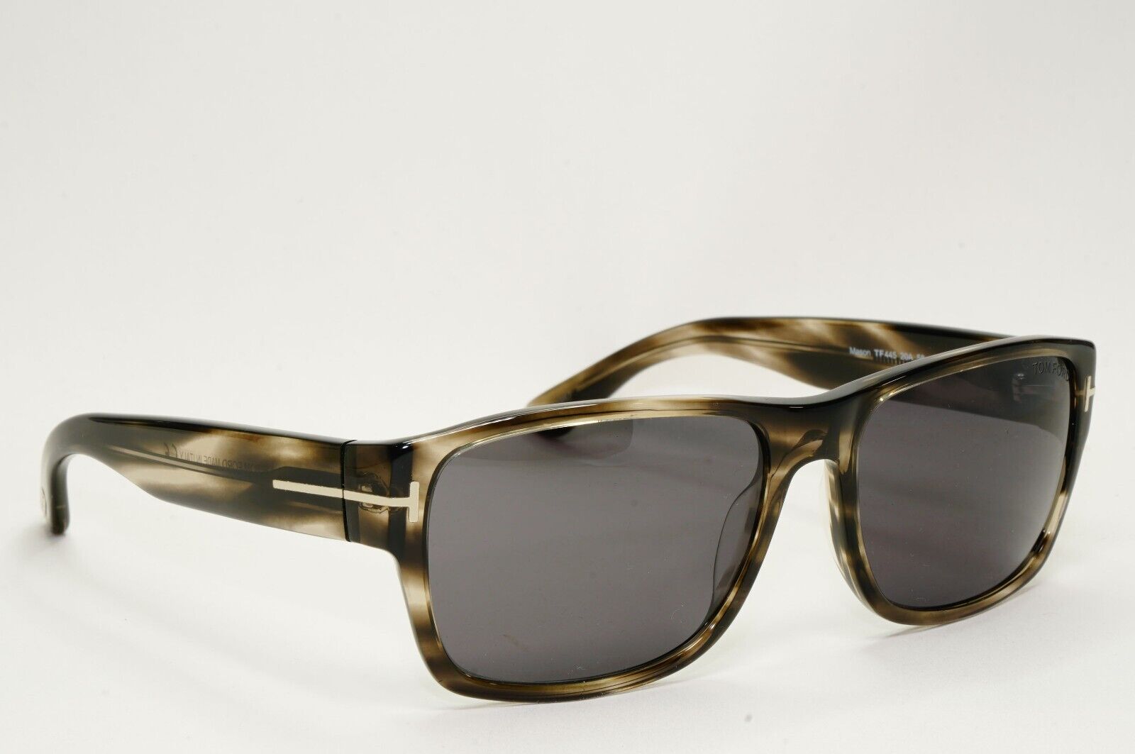 Tom Ford Sunglasses Mason Grey Brown Tortoise Square TF 445 FT0445 20A 58mm