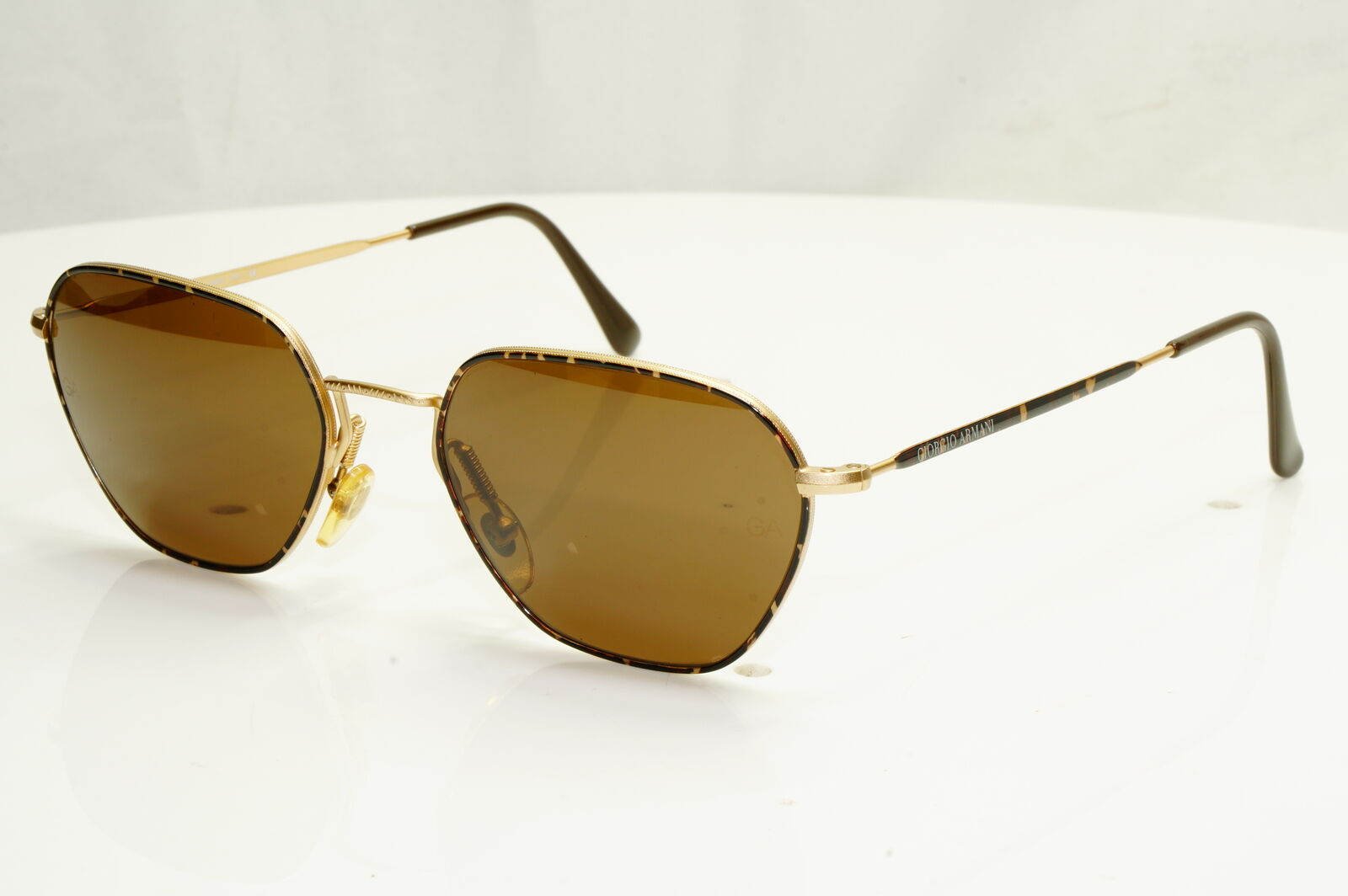Authentic Giorgio Armani 1997 Vintage Sunglasses Metal Brown Mens Womens 619 746
