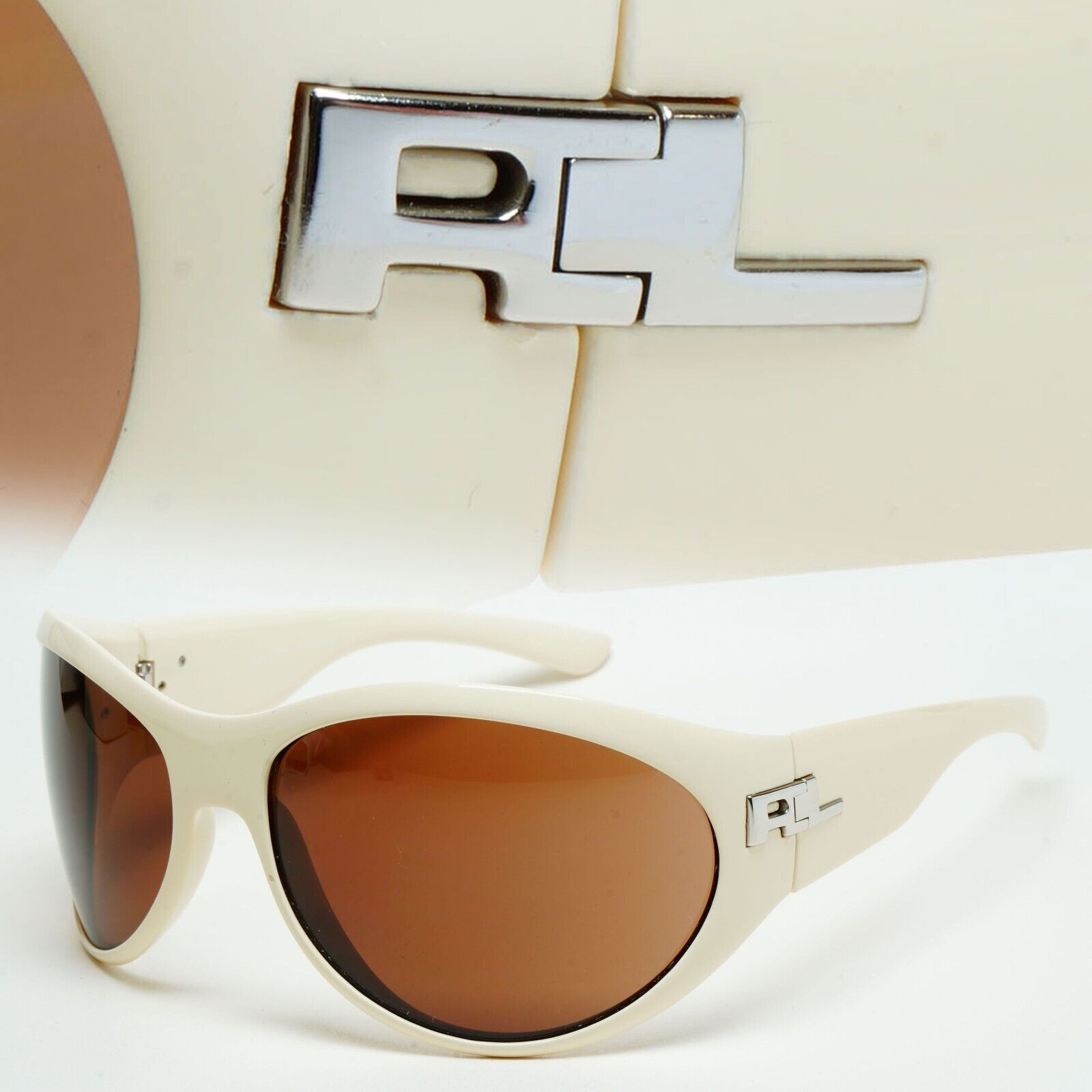 Ralph Lauren Sunglasses 2006 Vintage White Beige Brown RL 906/S BGA 211124