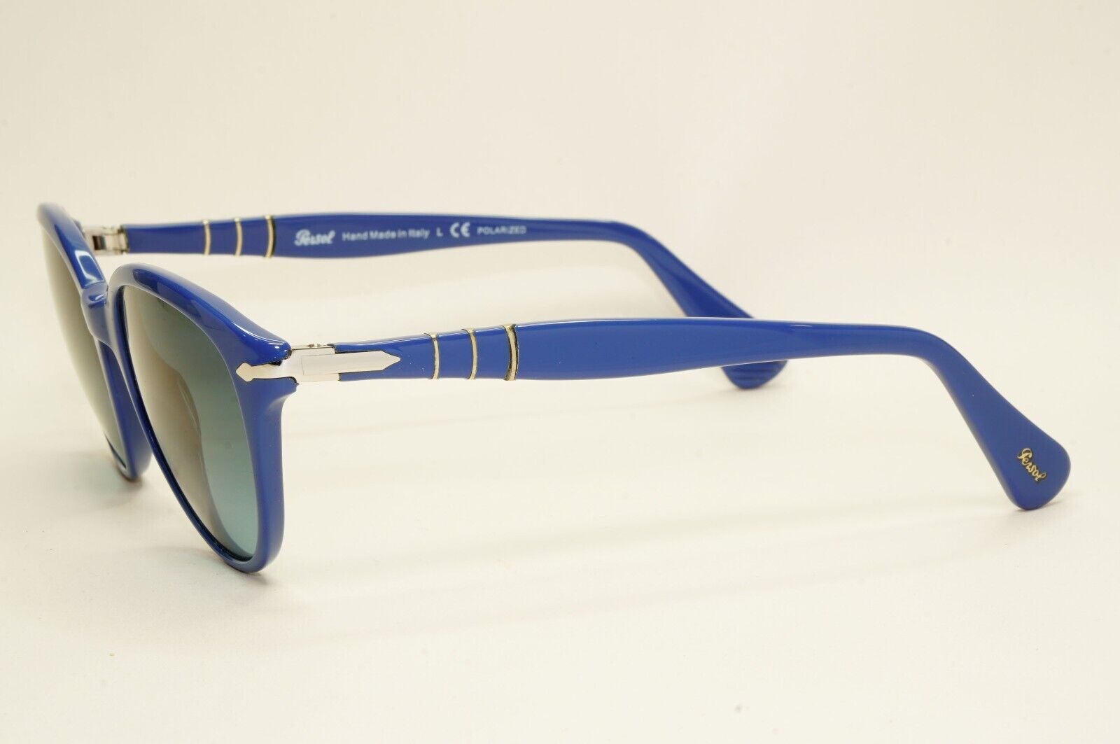 Persol Sunglasses 2012 Capri Blue Polarised Gradient Silver 3025-S 962/S3 53mm