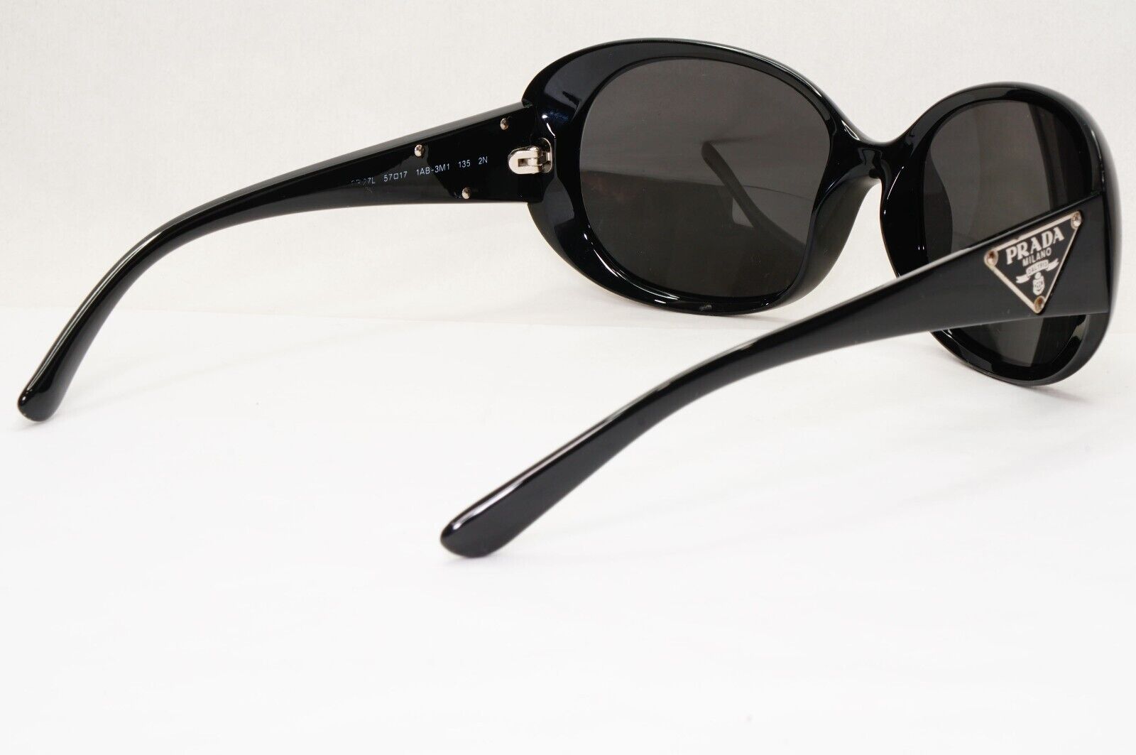 Prada Sunglasses 2010 Triangle Logo Black PR27LS SPR 27L 1AB-3M1 111223