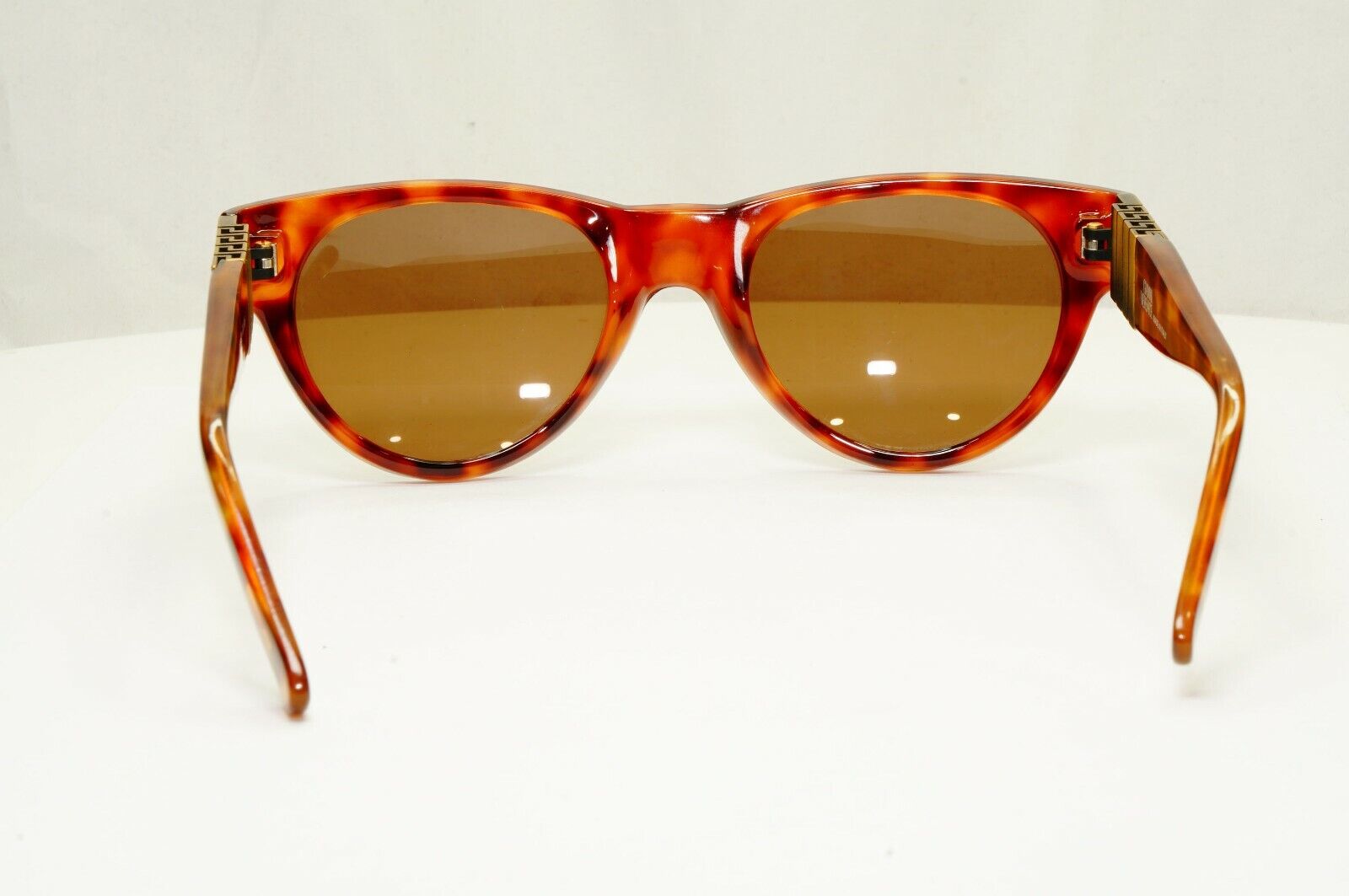 Gianni Versace 1996 Mens Vintage Brown Gold Square Sunglasses MOD 533 COL 806
