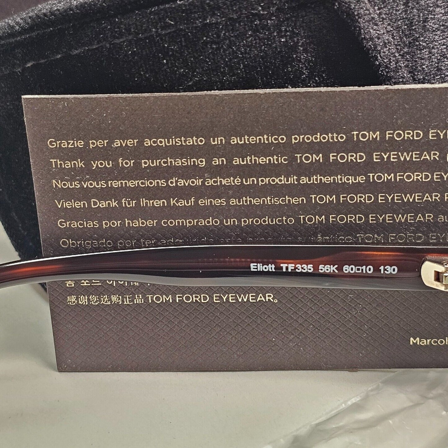 Tom Ford Sunglasses Elliott Brown Gold Green Grey Havana FT0335 TF 335 56K 60mm