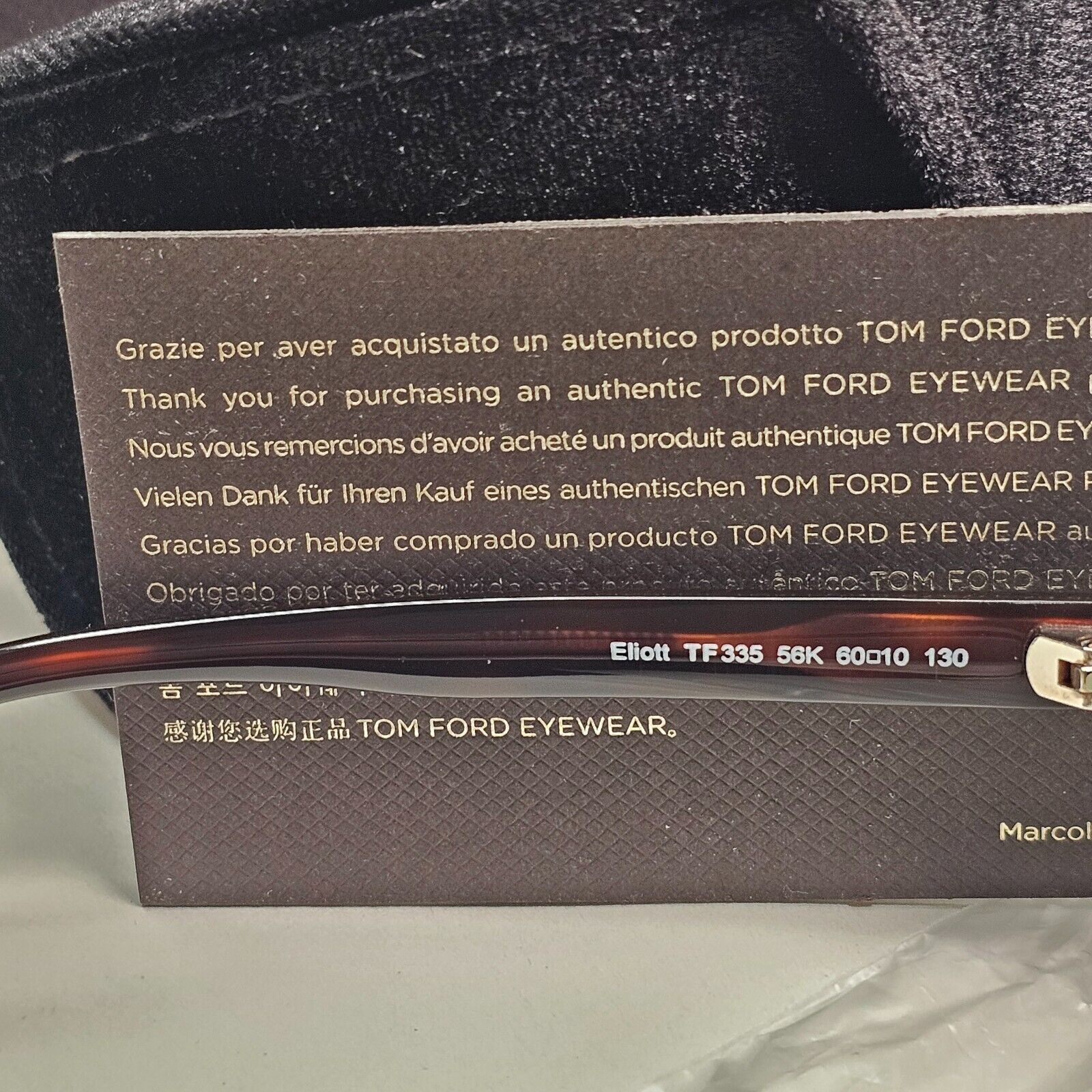 Tom Ford Sunglasses Elliott Brown Gold Green Grey Havana FT0335 TF 335 56K 60mm