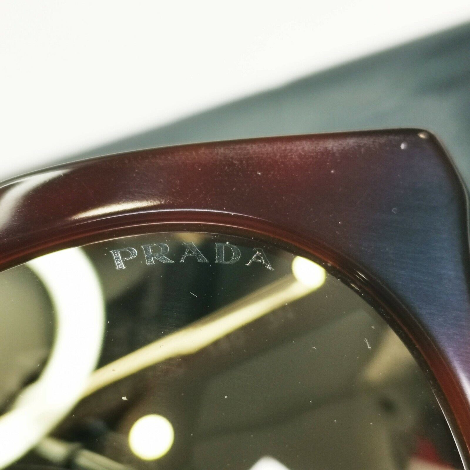 Prada Gold Mirror Brown Tortoise Havana Cinema Sunglasses Womens SPR 23S USE-1C0