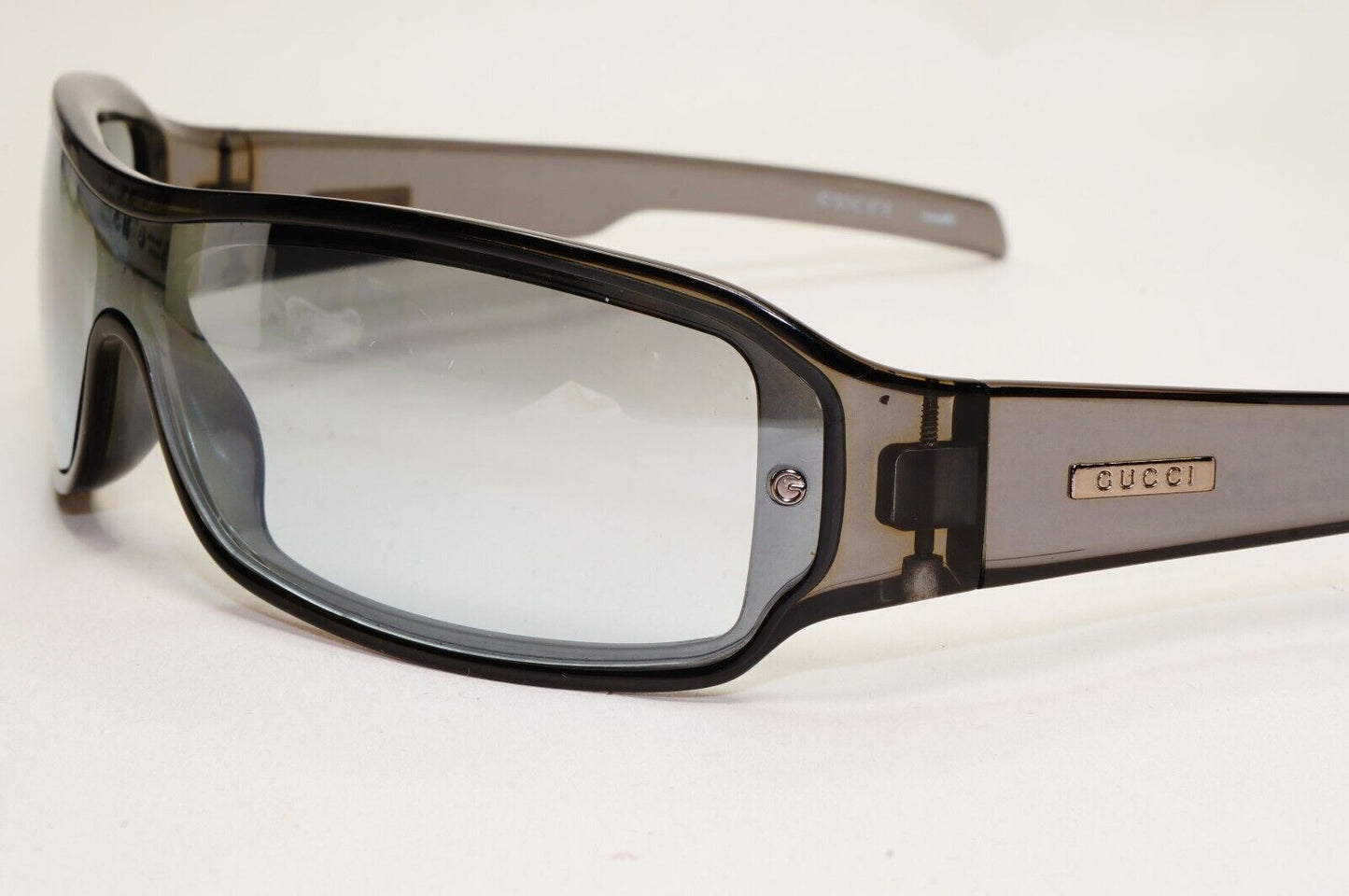 Gucci Sunglasses 1997 Vintage Grey Transparent Shield Visor GG 1462/S N03 091124