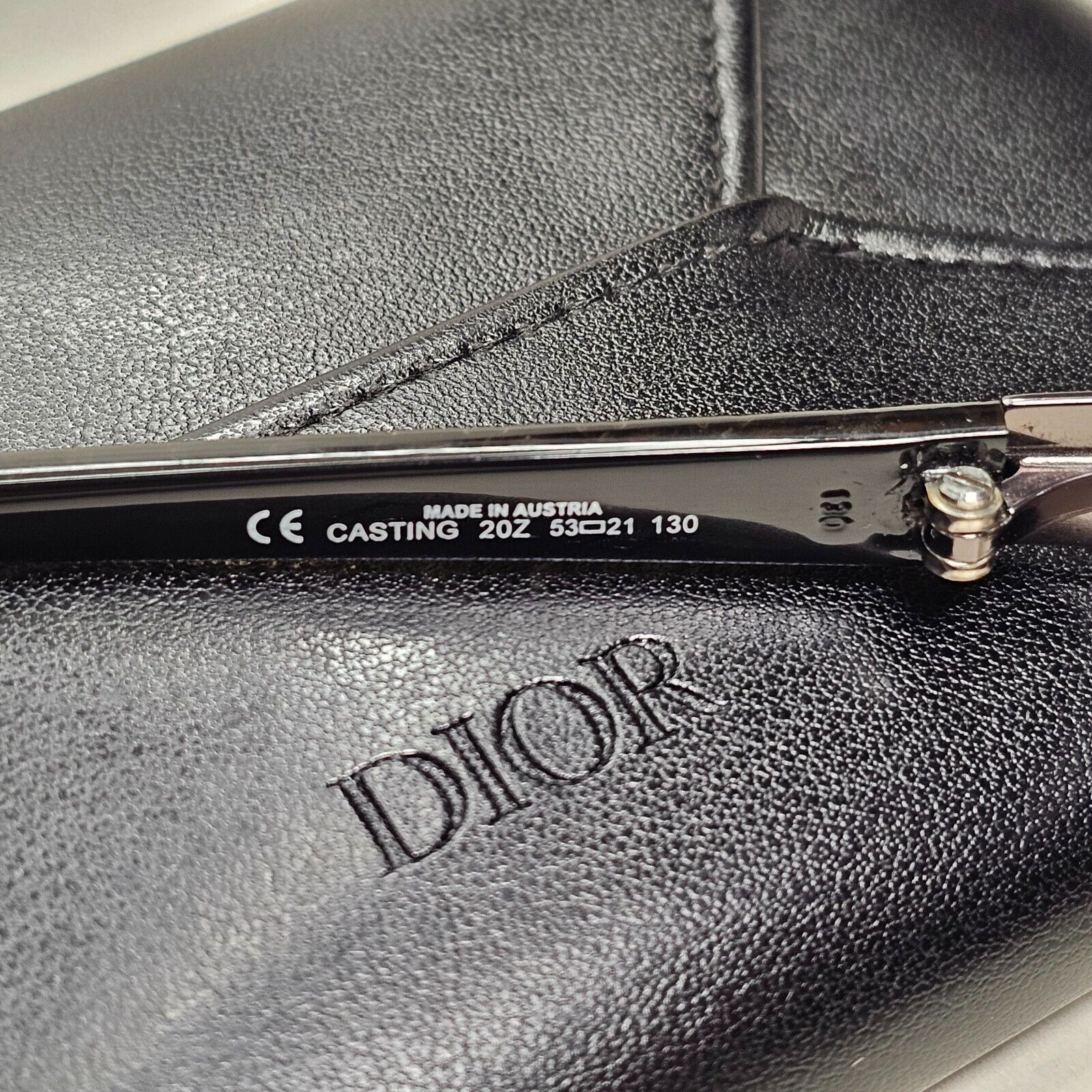 Dior Sunglasses 2002 Vintage Oval Grey Olive Gunmetal Casting 20Z Small 141024