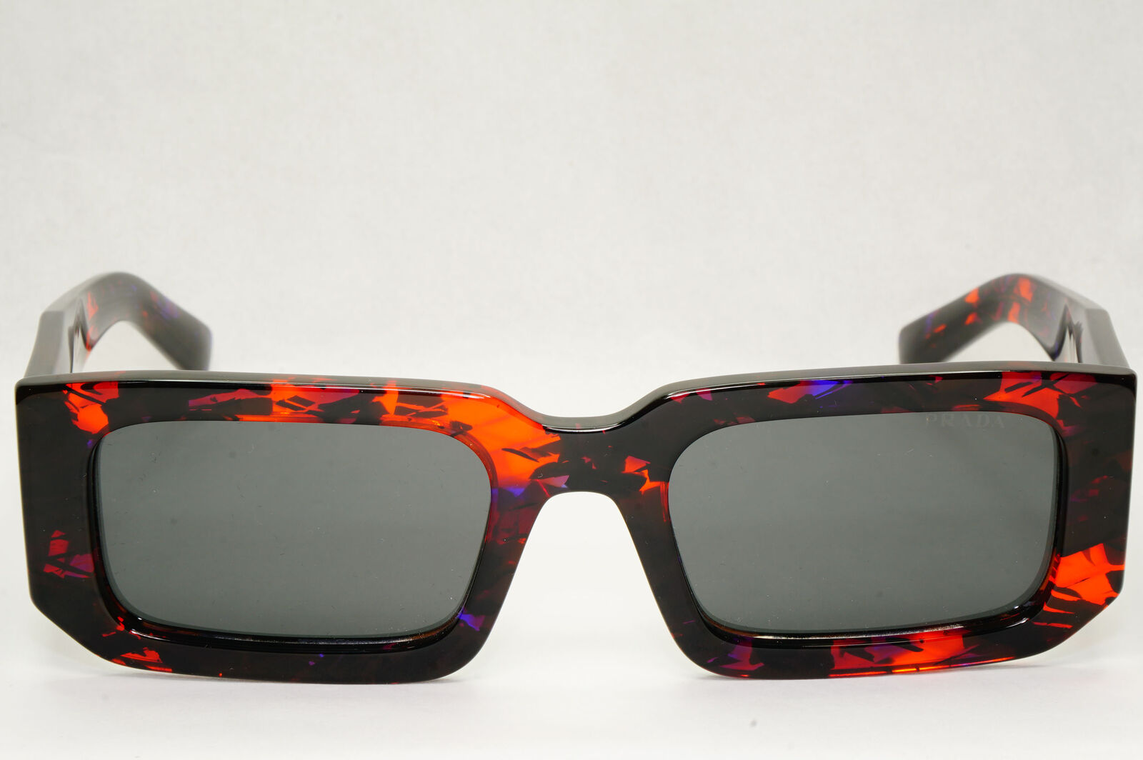 Prada Sunglasses Symbole Black Orange Blue Grey Square PR06YS SPR 06Y 06V-5S0