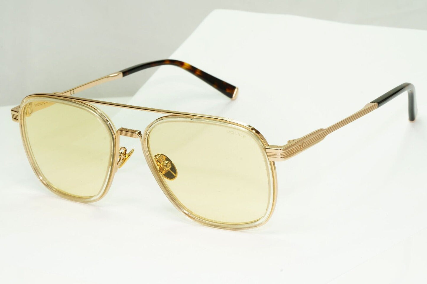 Police Lewis Hamilton F1 Sunglasses Gold Pilot Mirror Metal SPL C49 COL 846F