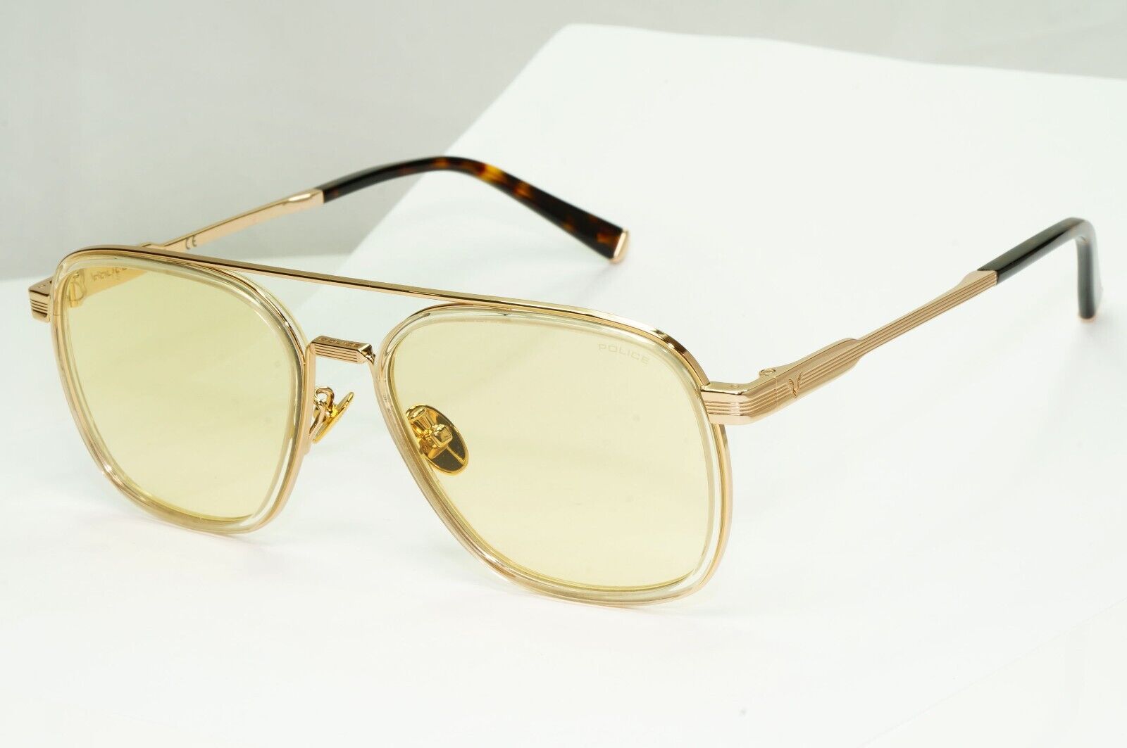 Police Lewis Hamilton F1 Sunglasses Gold Pilot Mirror Metal SPL C49 COL 846F