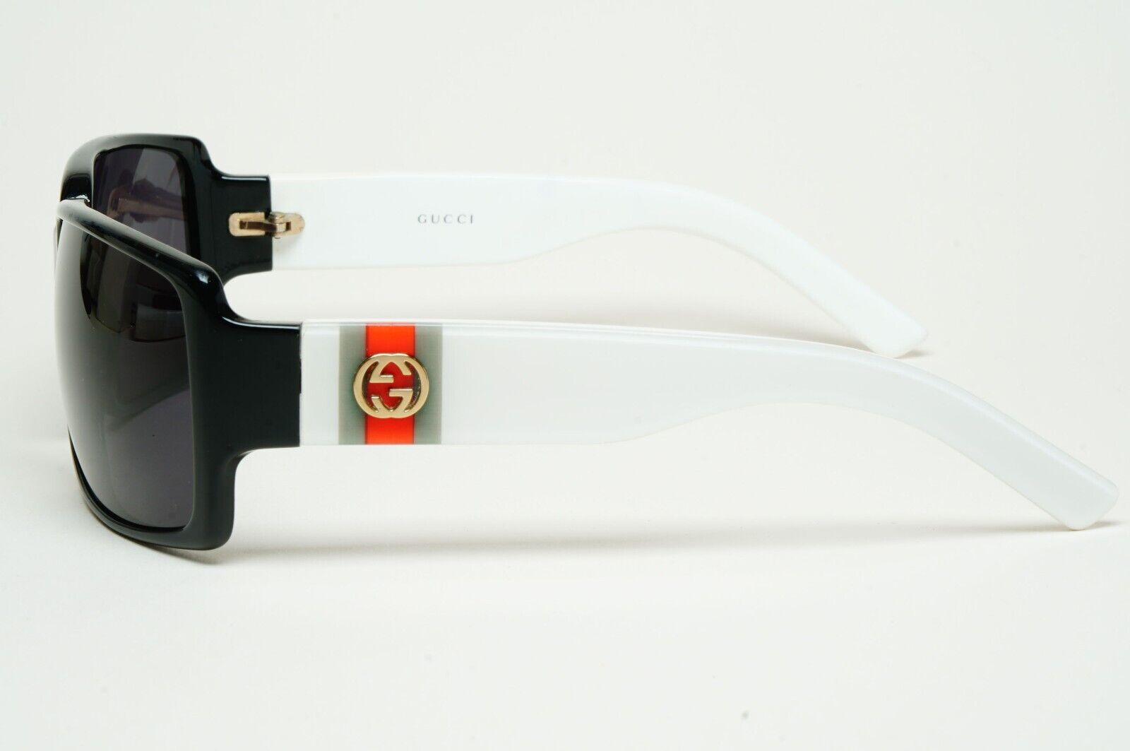 Gucci Sunglasses 2005 Vintage Black Wrap White GG 2563/S PR7 60mm 110225