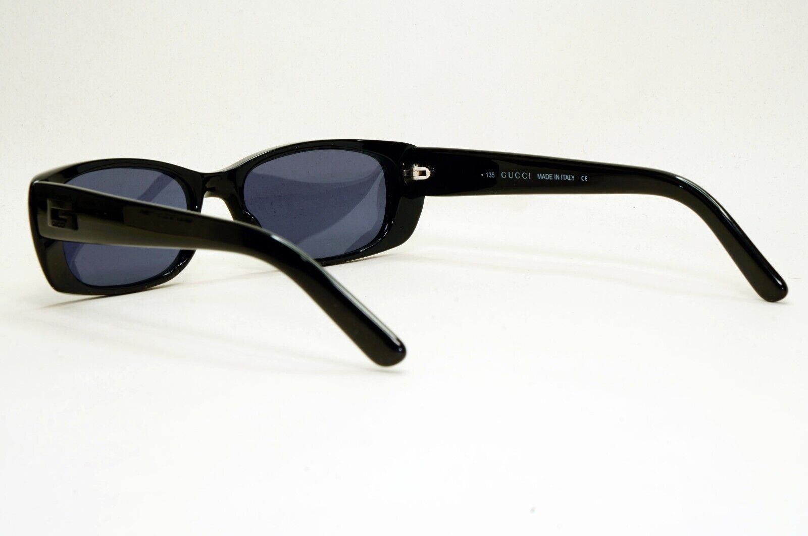 Gucci Sunglasses 1997 Vintage Black Grey Rectangle GG 2453/S 807 52mm 011124