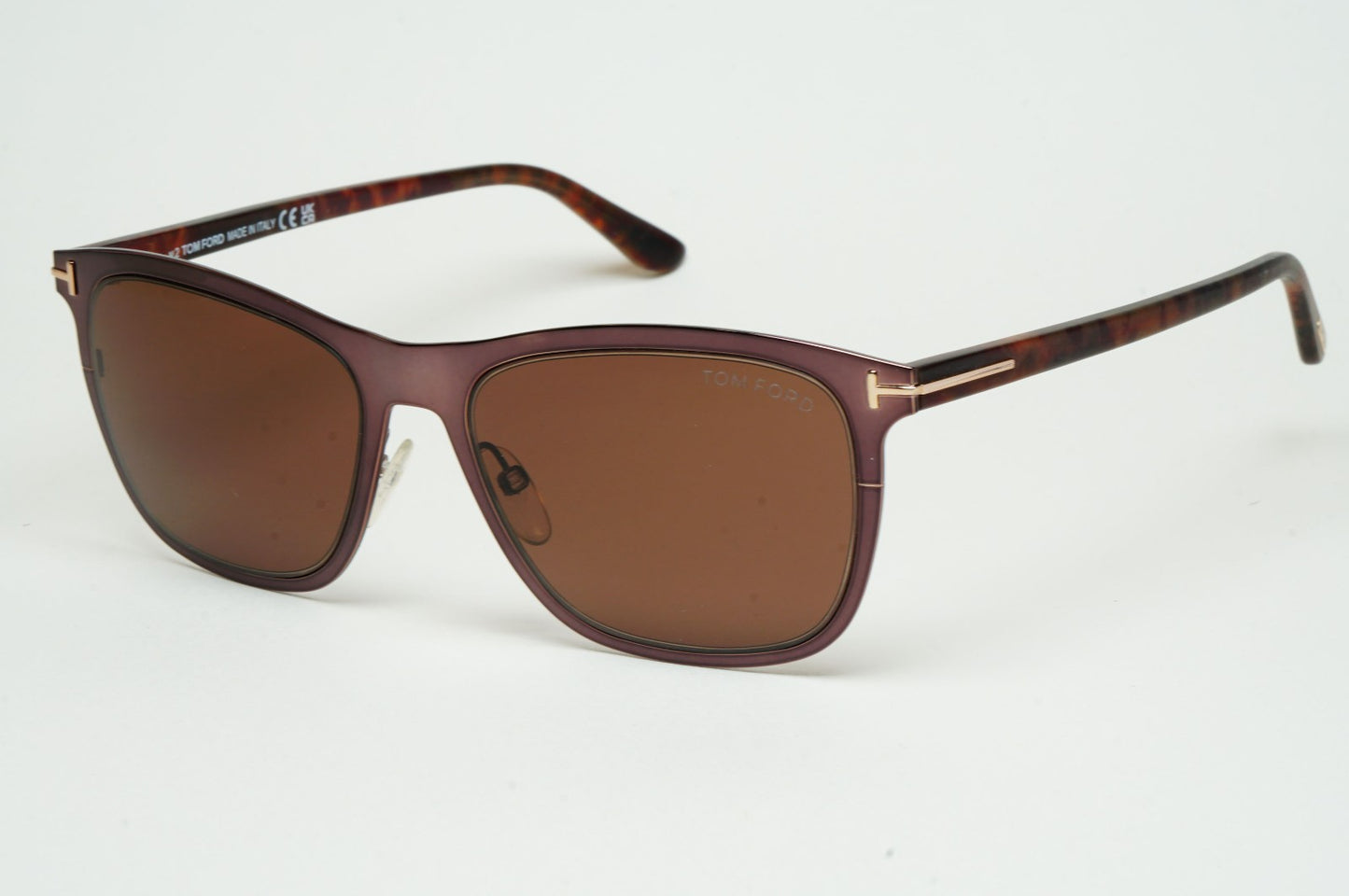 Tom Ford Sunglasses Alasdhair Brown Metal Rim FT0526 TF 526 48J 55mm
